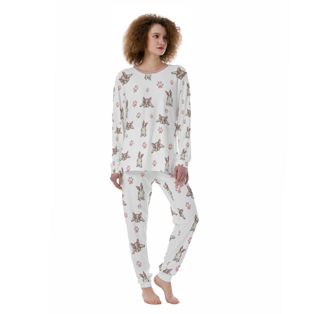 Skye French Bulldog Cotton Pajamas for Frenchie Enthusiasts-fadou
