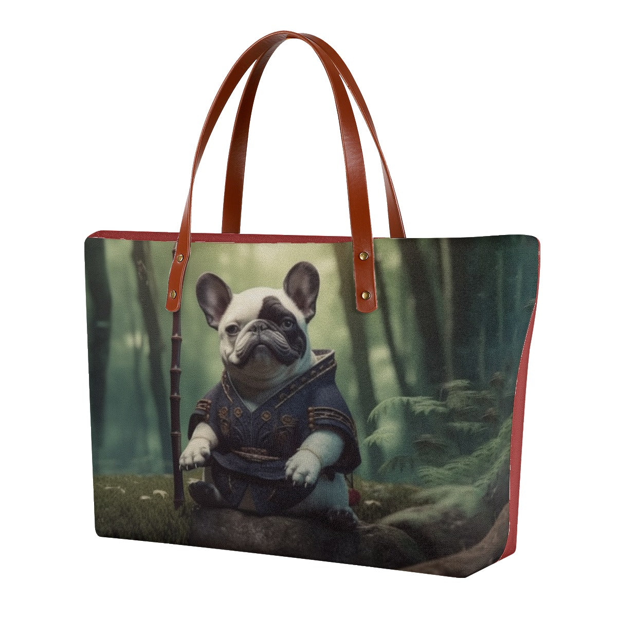 Panda French Bulldog Shoulder Handbag for Dog Moms & Dads-fadou