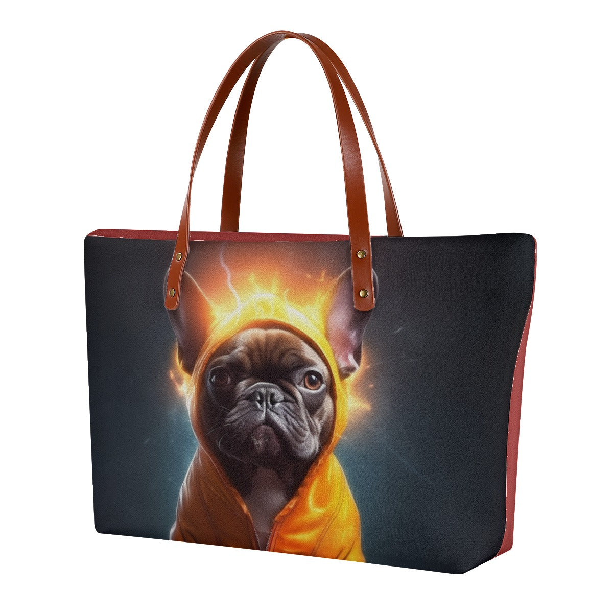 Frenchie Trendy Canvas Carryall for Frenchie Enthusiasts-fadou