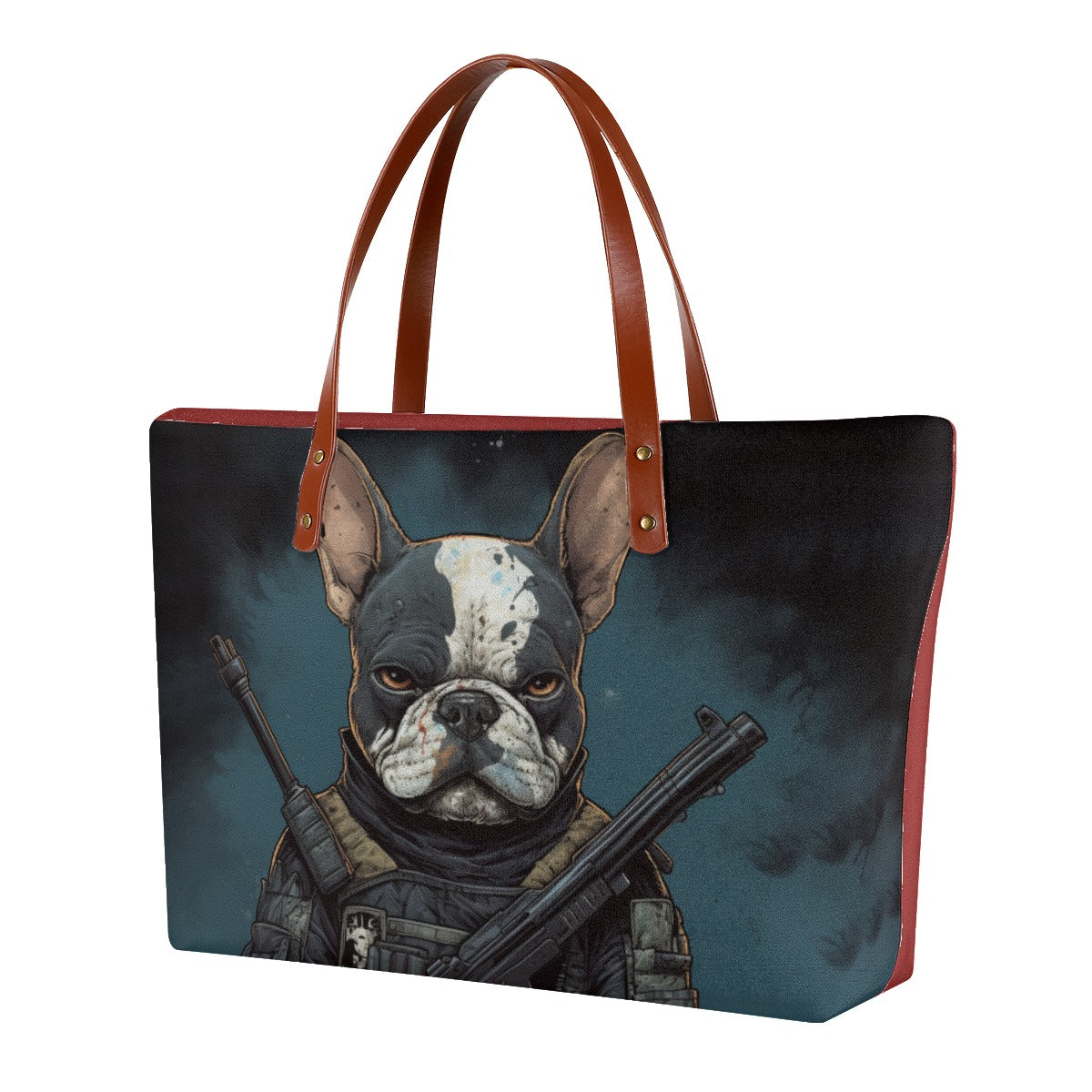 French Bulldog Stylish Canvas Carryall for Bulldog Owners-fadou