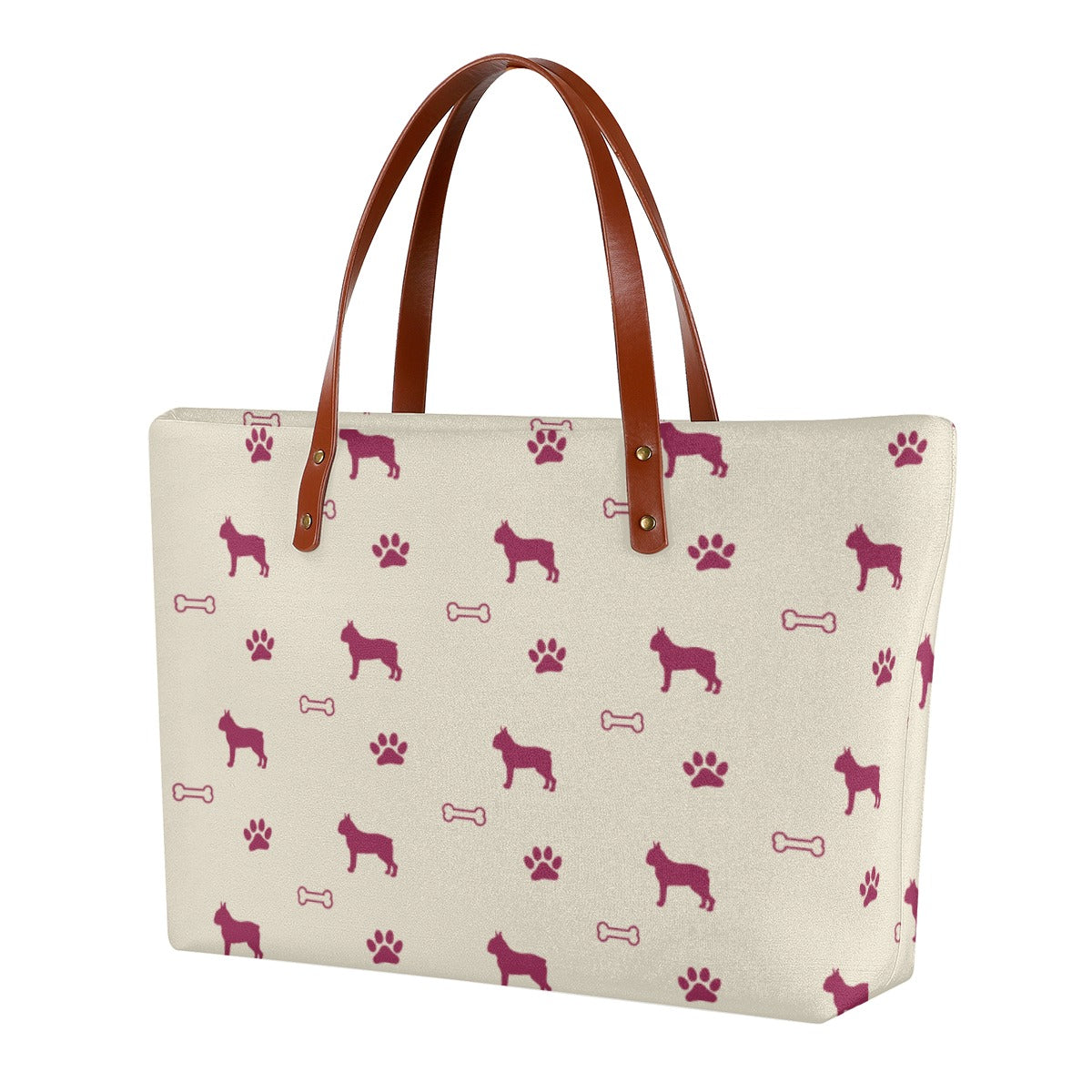 Max French Bulldog Shoulder Handbag for Frenchie Enthusiasts-fadou