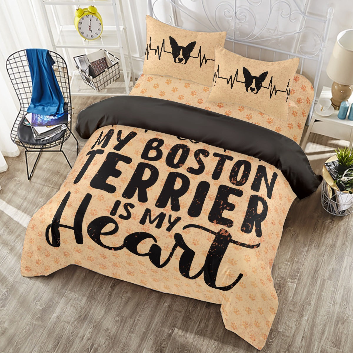 Cosmo French Bulldog Sheet Set for Frenchie Enthusiasts-fadou