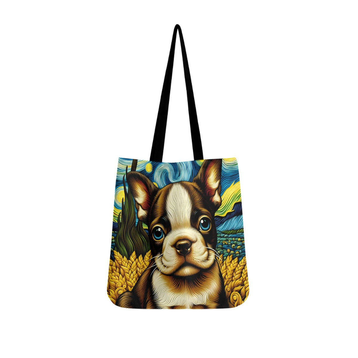 Milo French Bulldog Canvas Carryall for Dog Moms & Dads-fadou