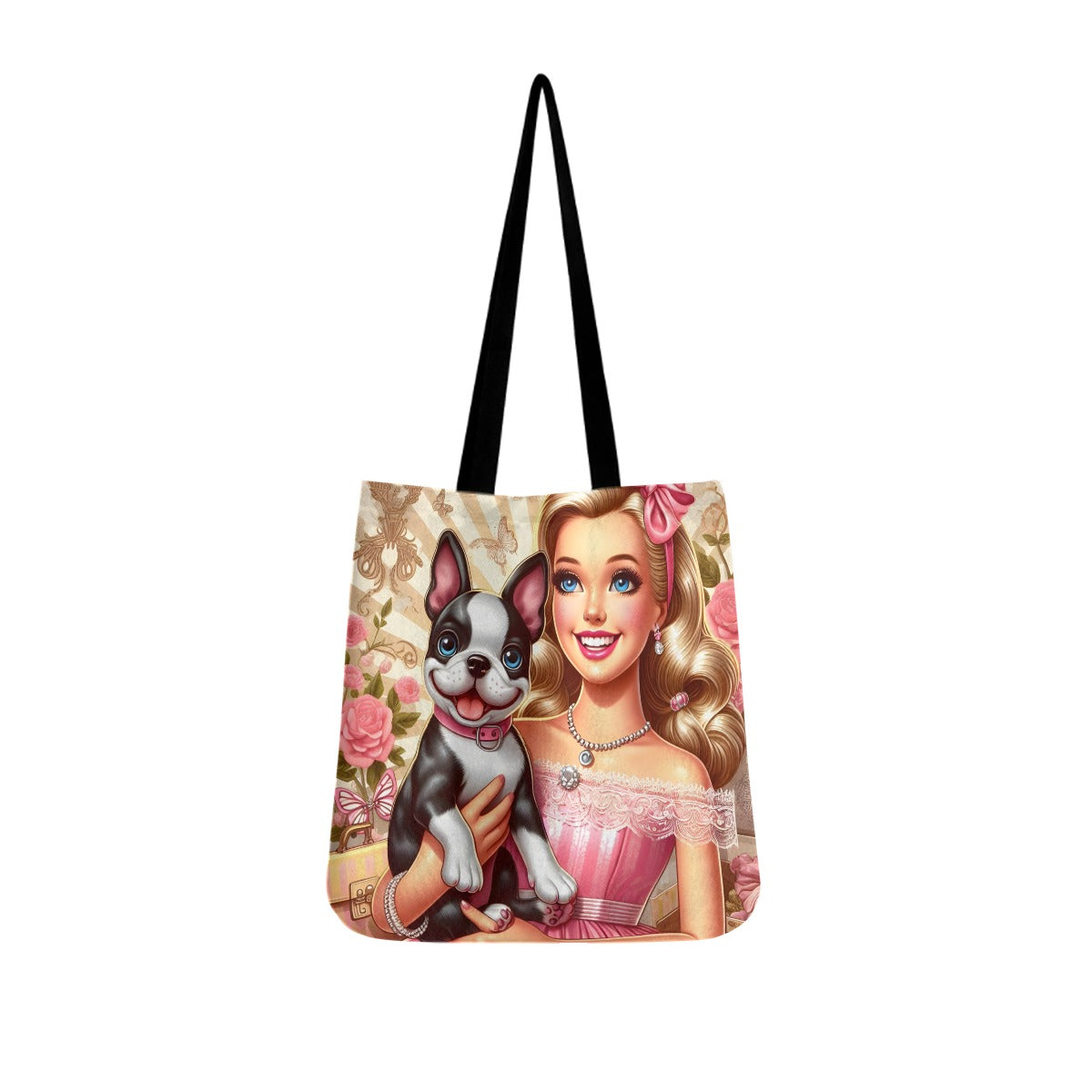 Harper French Bulldog Tote Bag for Frenchie Enthusiasts-fadou