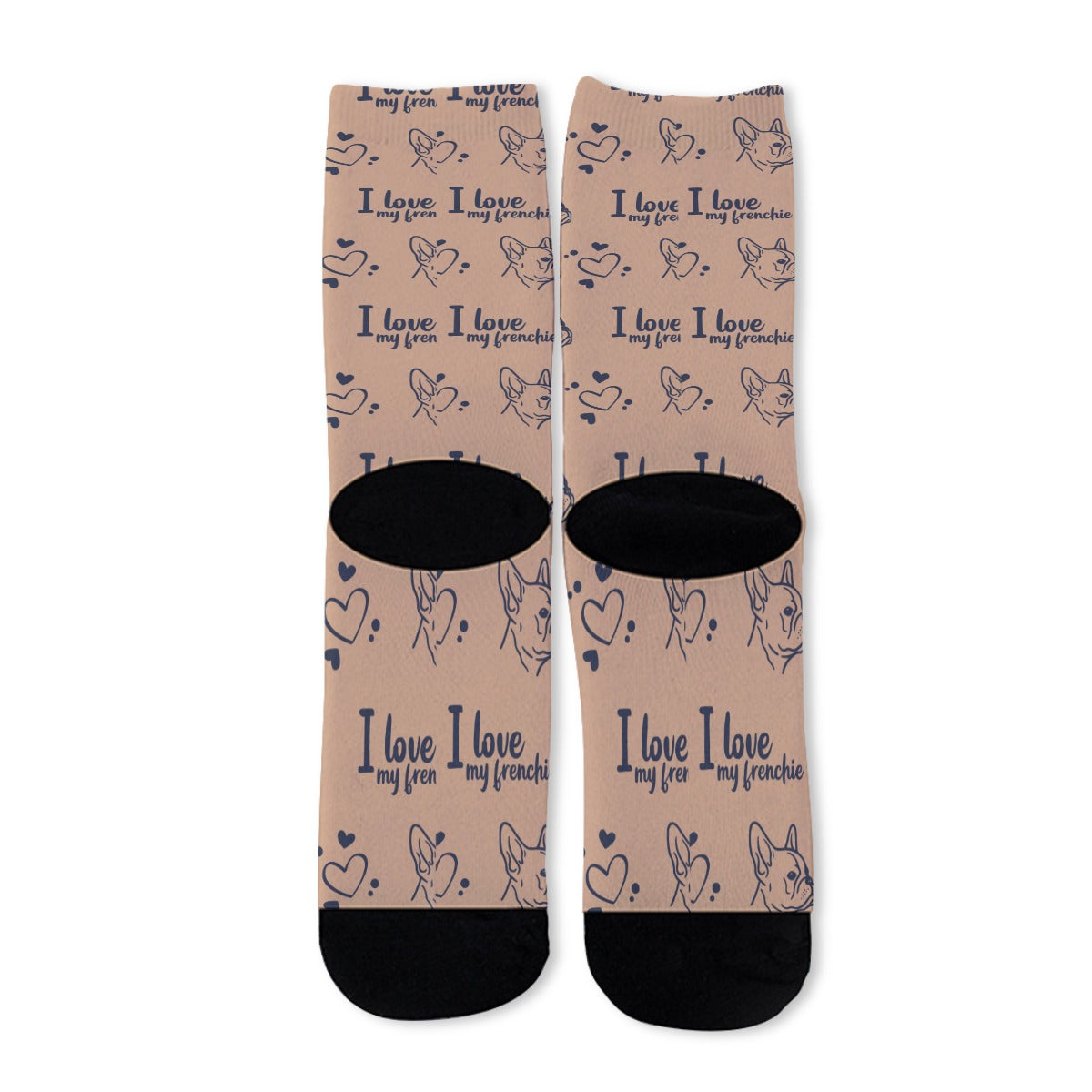 Hank French Bulldog Patterned Socks for Dog Moms & Dads-fadou
