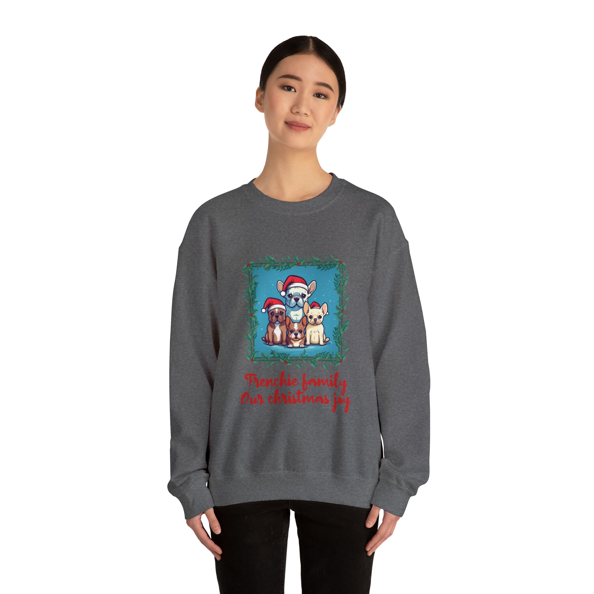 Frenchie Family Sweater - Unisex Sweatshirt for Travel Comfort-fadou