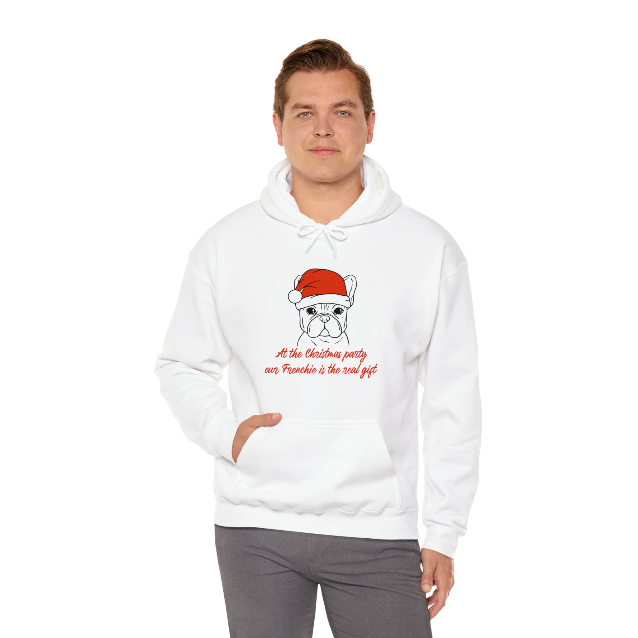 French Bulldog Christmas Dog Mom Hoodie for Frenchie Fans-fadou