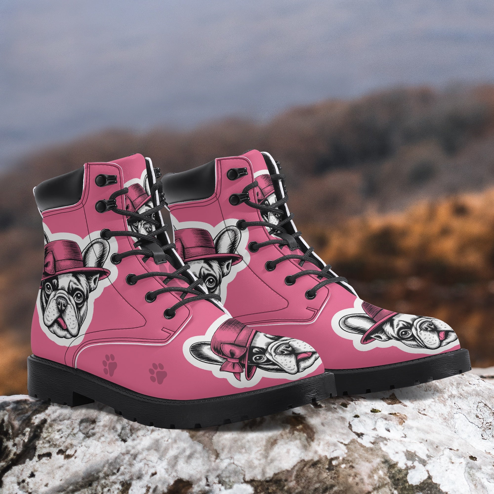 Mason French Bulldog Ankle Booties for Frenchie Enthusiasts-fadou