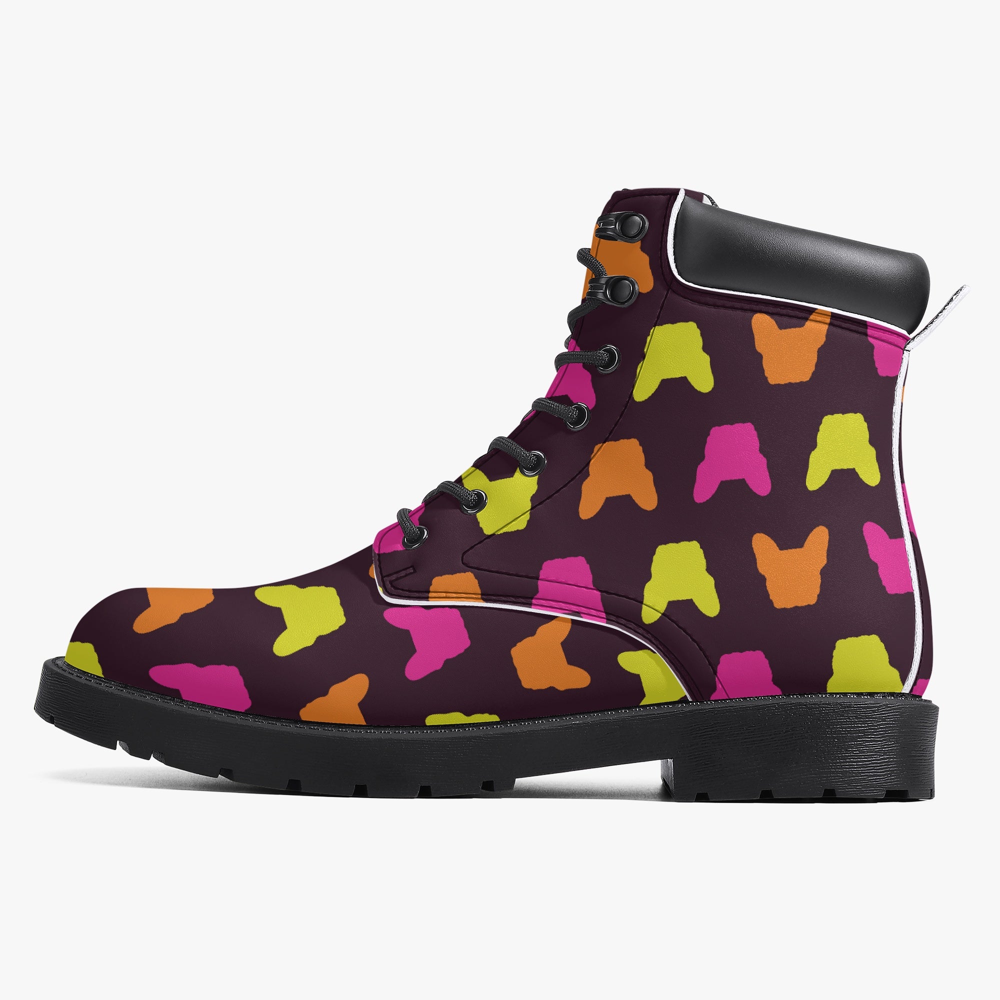Philippe Leather Fashion Boots for Frenchie Enthusiasts-fadou