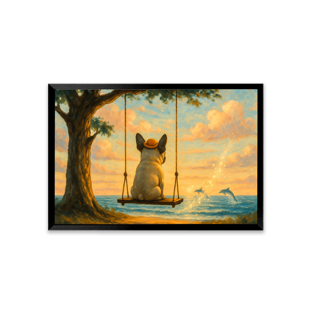 Elektra French Bulldog Wall Print for Frenchie Enthusiasts-fadou