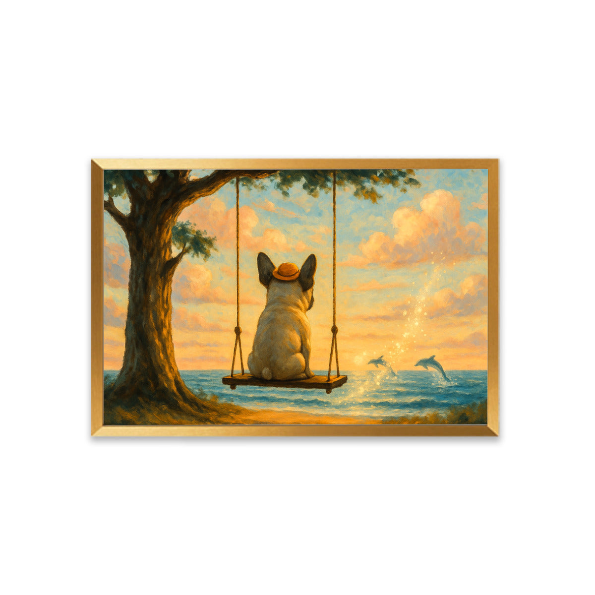 Elektra French Bulldog Wall Print for Frenchie Enthusiasts-fadou