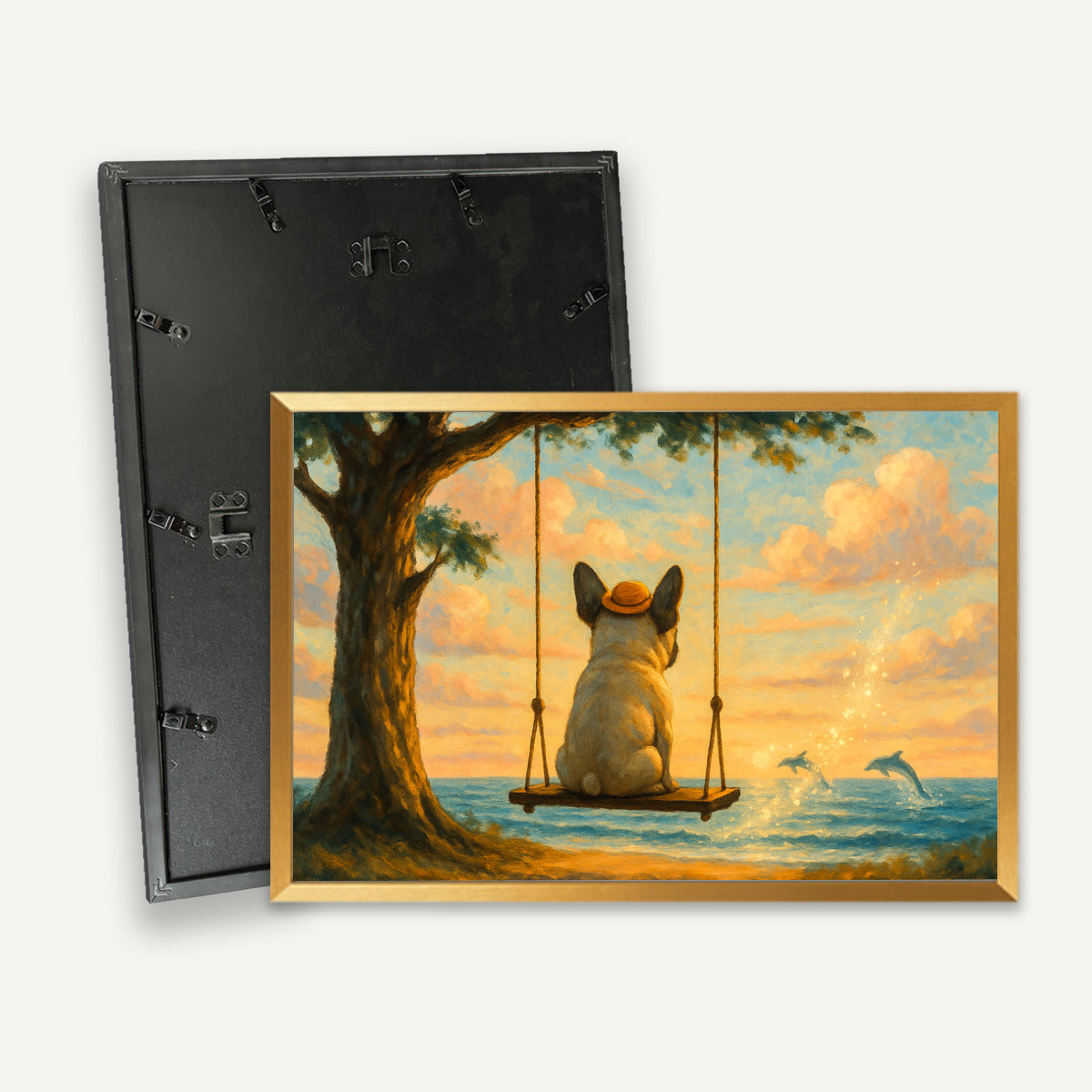 Elektra French Bulldog Wall Print for Frenchie Enthusiasts-fadou