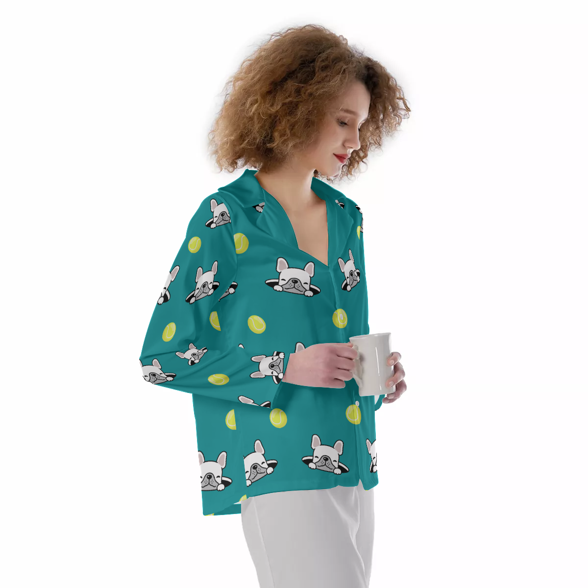 LUCY French Bulldog Cozy Pajama Set for Dog Moms & Dads-fadou