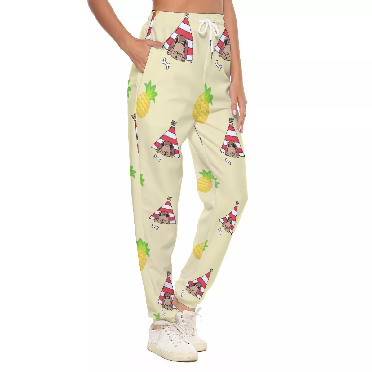 MIA - Women's Casual Pants for Frenchie Fans Everywhere-fadou