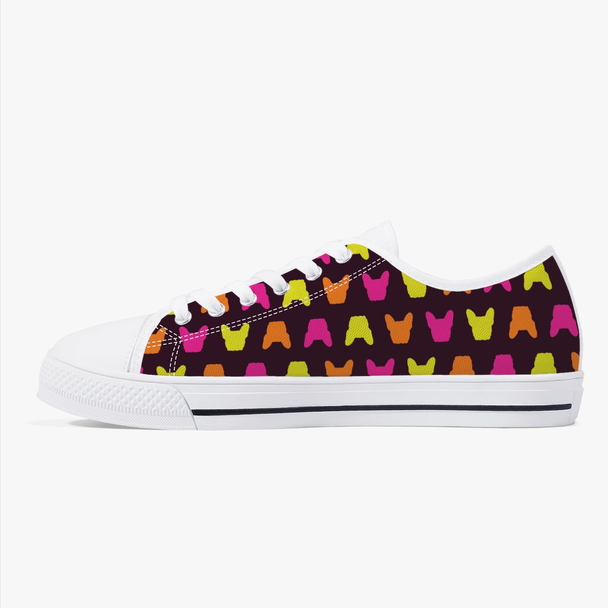 French Bulldog Classic High-Top Shoes for Everyday Wear-fadou