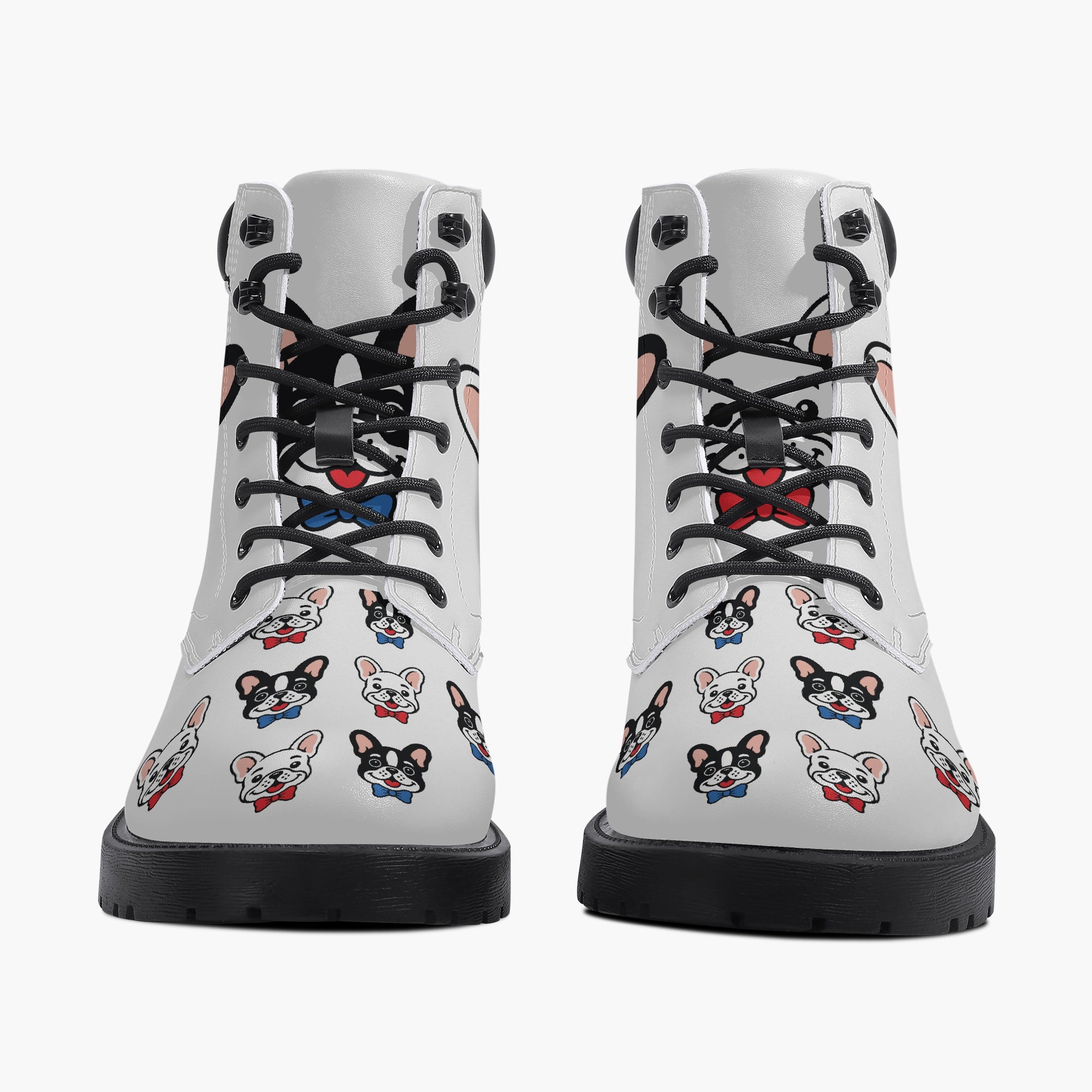 French Bulldog Leather Fashion Boots for Bulldog Owners-fadou