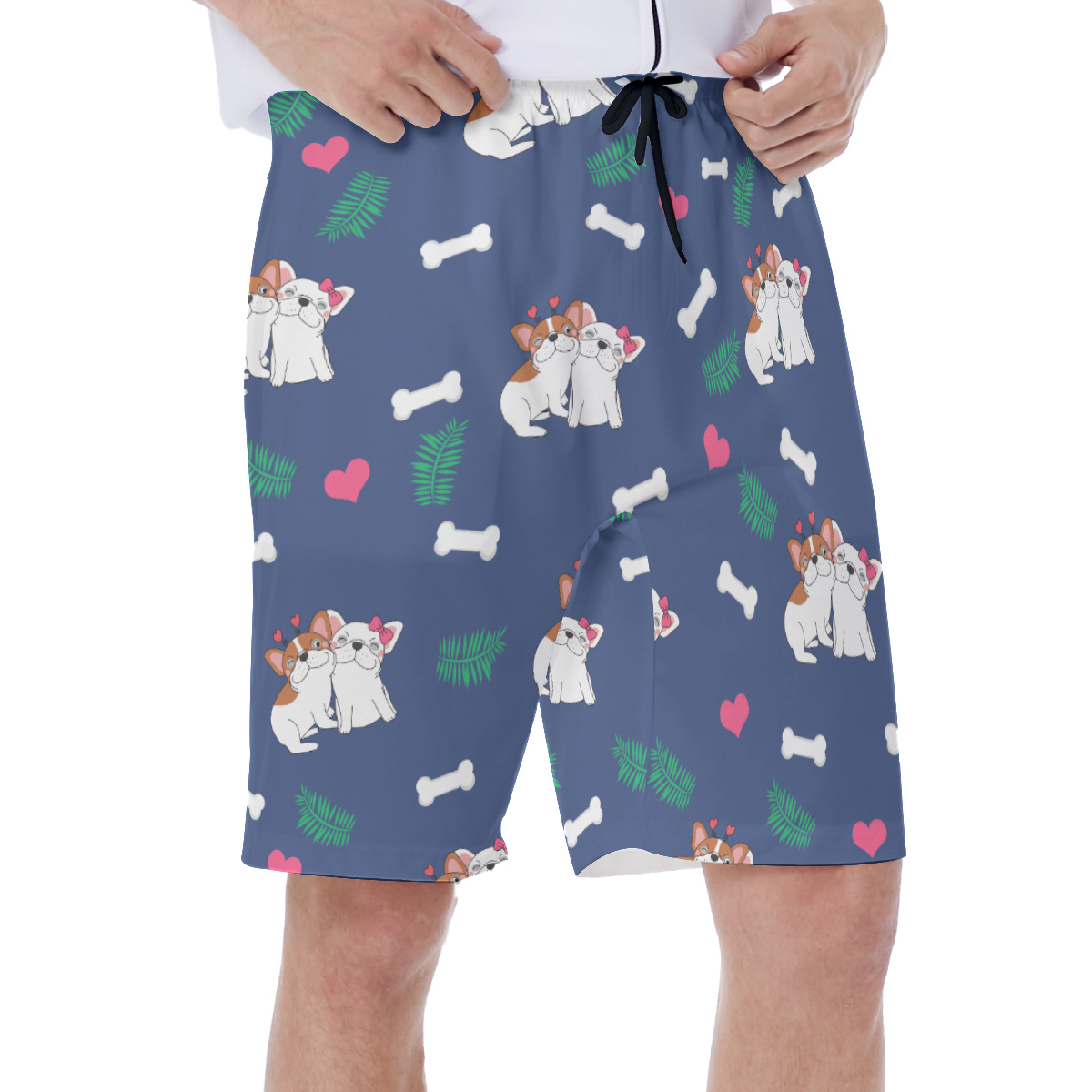 ODIE - Men's Beach Shorts for French Bulldog Owners and Fans-fadou