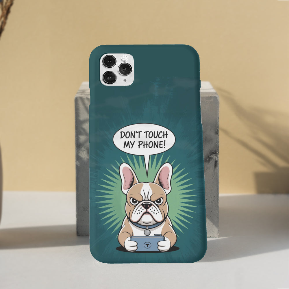 Hard French Bulldog Slim Phone Shell for Bulldog Owners-fadou