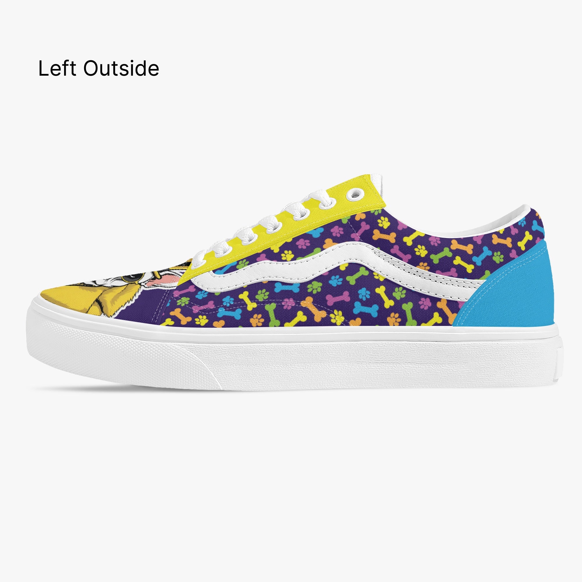French Bulldog Trendy High-Top Shoes for Frenchie Enthusiasts-fadou