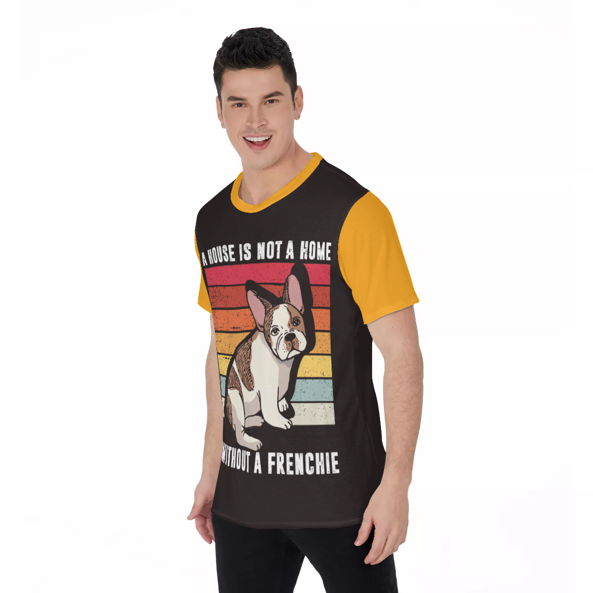 A House Without a Frenchie - Men's O-Neck T-Shirt for Dog Moms & Dads-fadou
