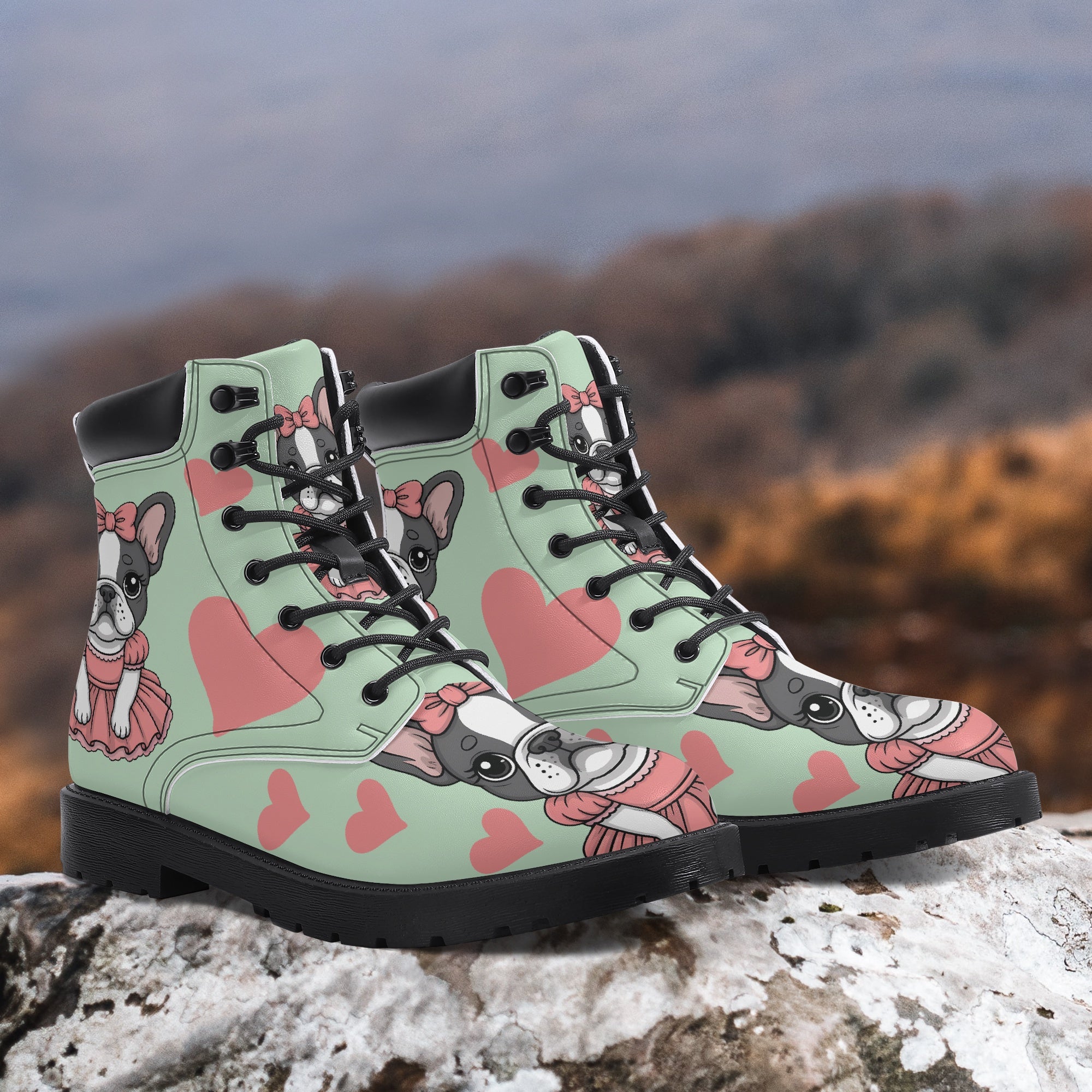 Stormi French Bulldog Ankle Booties for Frenchie Enthusiasts-fadou