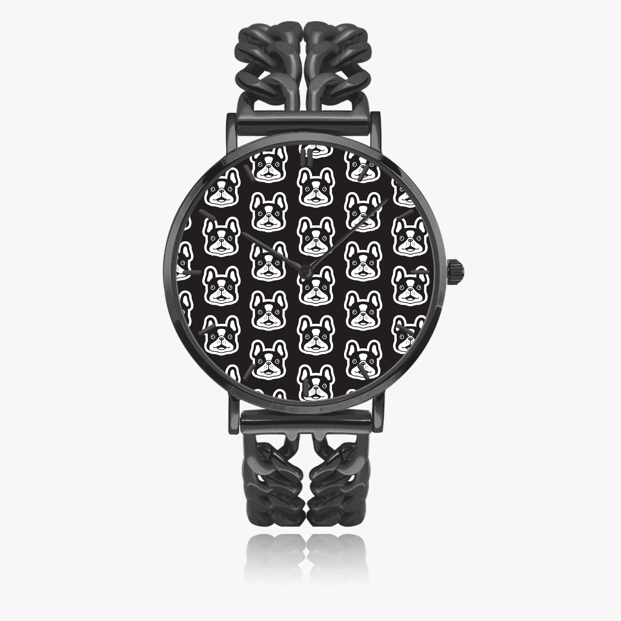 Blaze French Bulldog Quartz Timepiece for Frenchie Fans-fadou