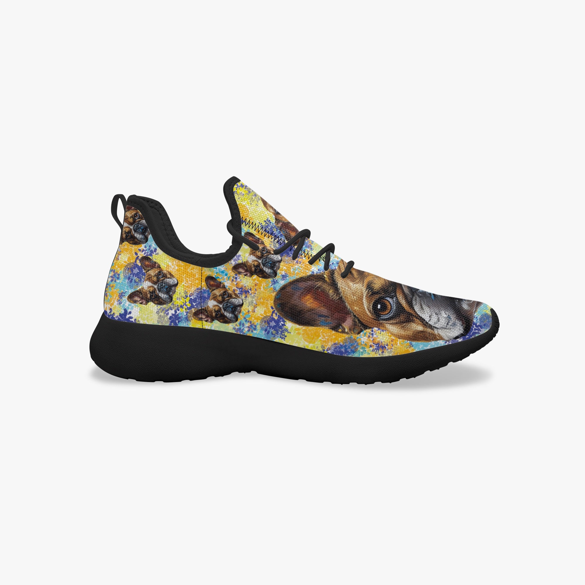 Frenchie Classic High-Top Shoes for Frenchie Enthusiasts-fadou