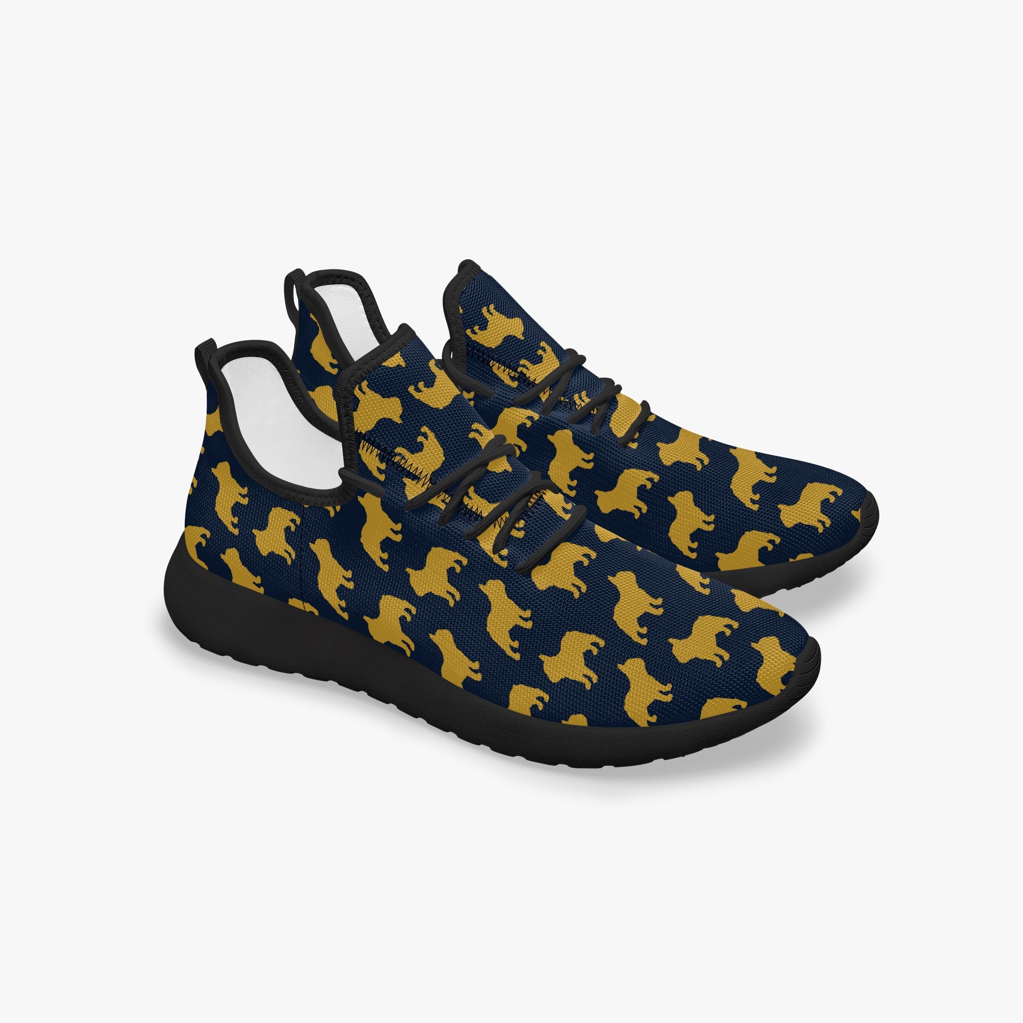 French Bulldog Classic Canvas Sneakers for Frenchie Enthusiasts-fadou