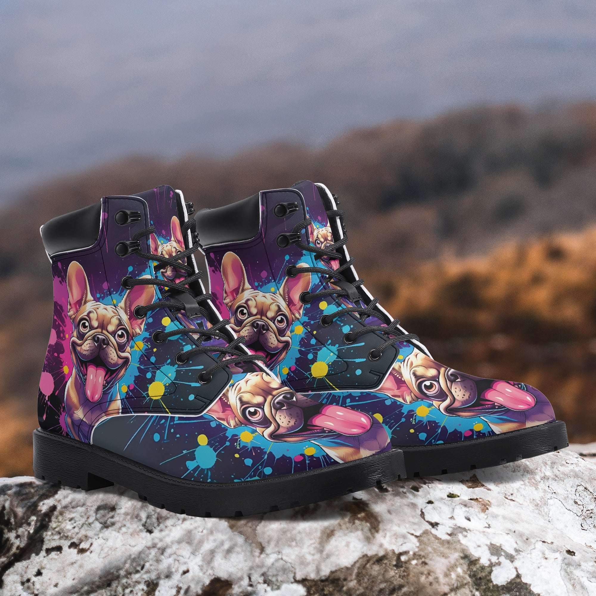 Khloe French Bulldog Ankle Booties for Frenchie Enthusiasts-fadou
