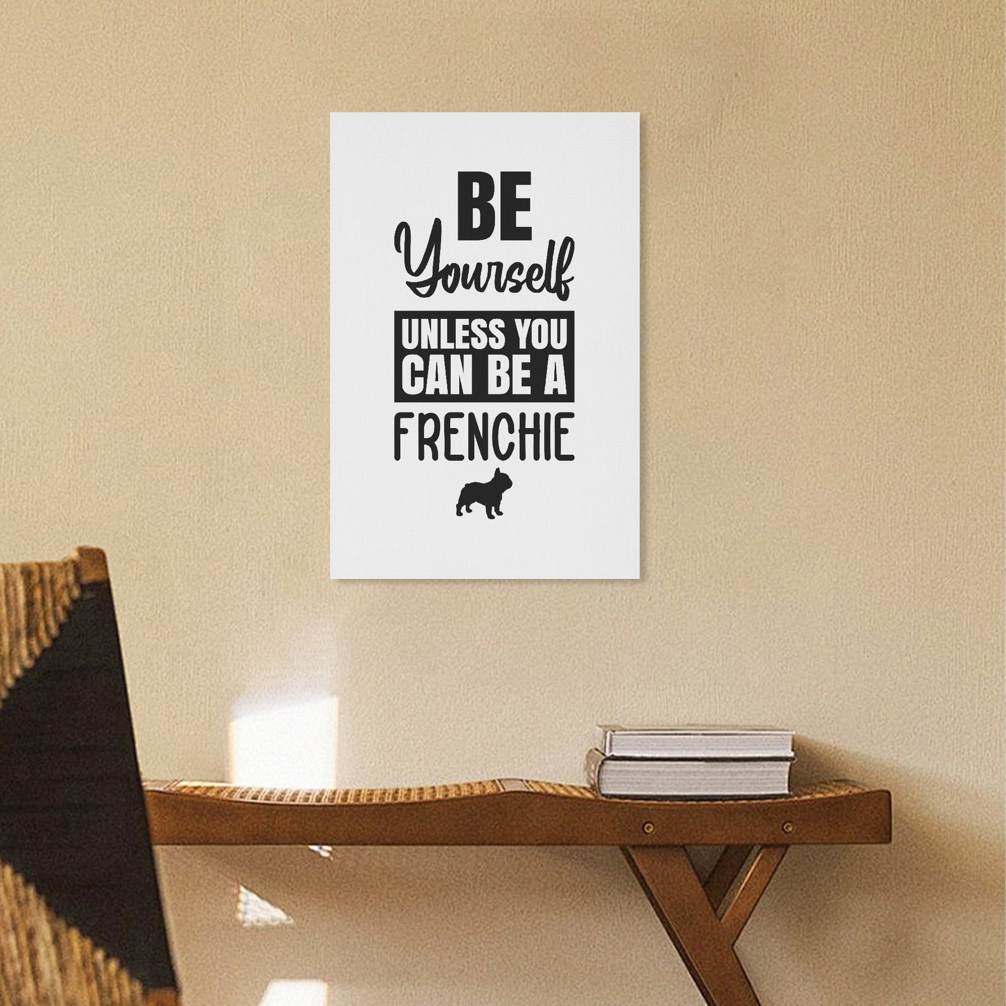 Be Yourself - Vertical Canvas Painting for Dog Moms & Dads-fadou