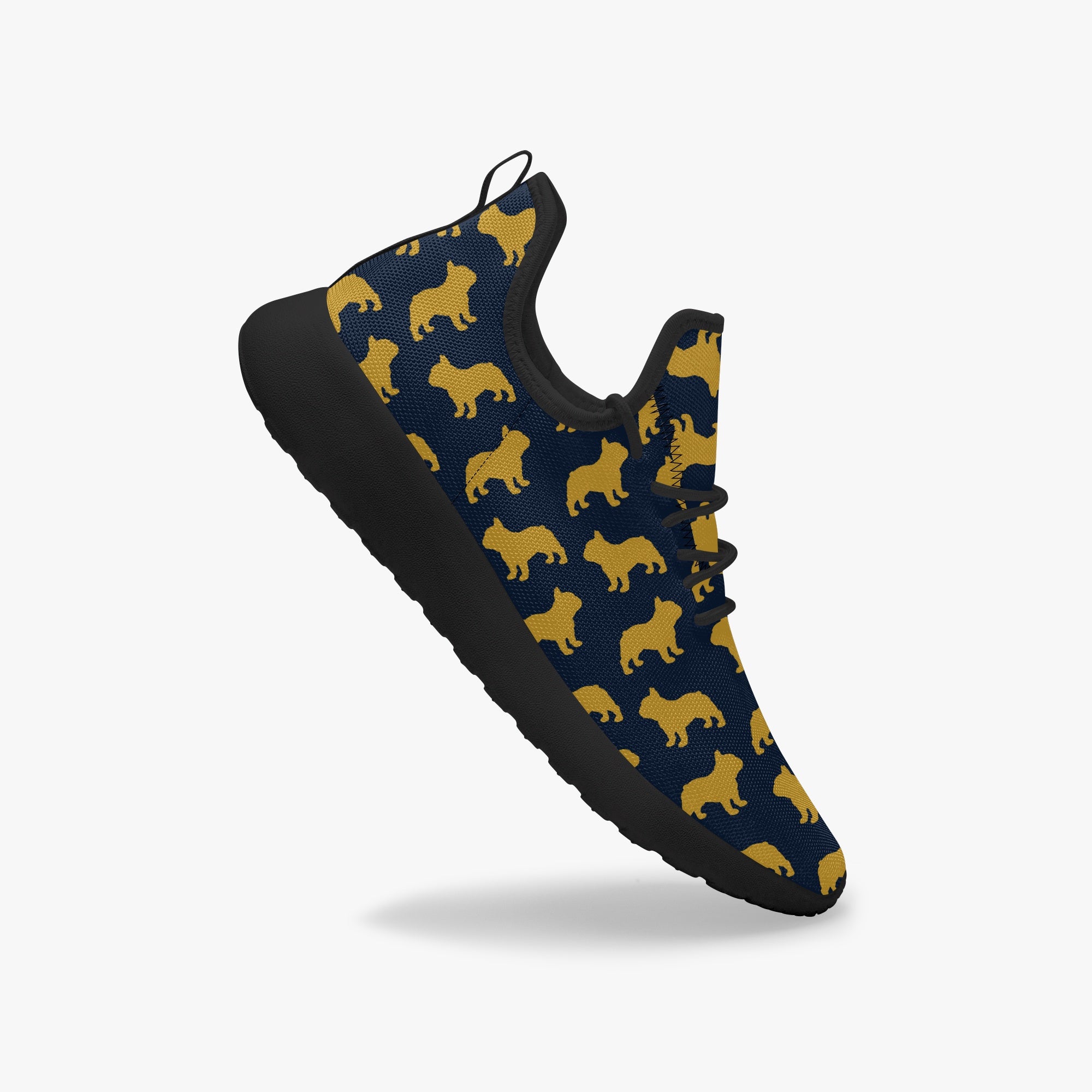 French Bulldog Classic Canvas Sneakers for Frenchie Enthusiasts-fadou