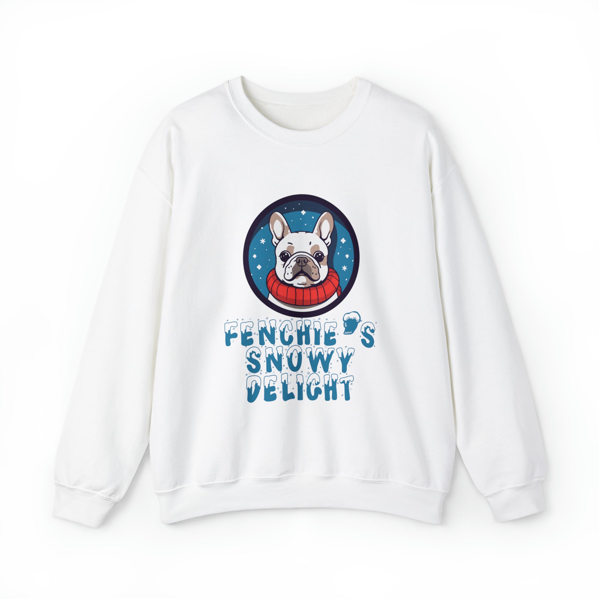 Snowy French Bulldog Pet Parent Pullover for Everyday Wear-fadou