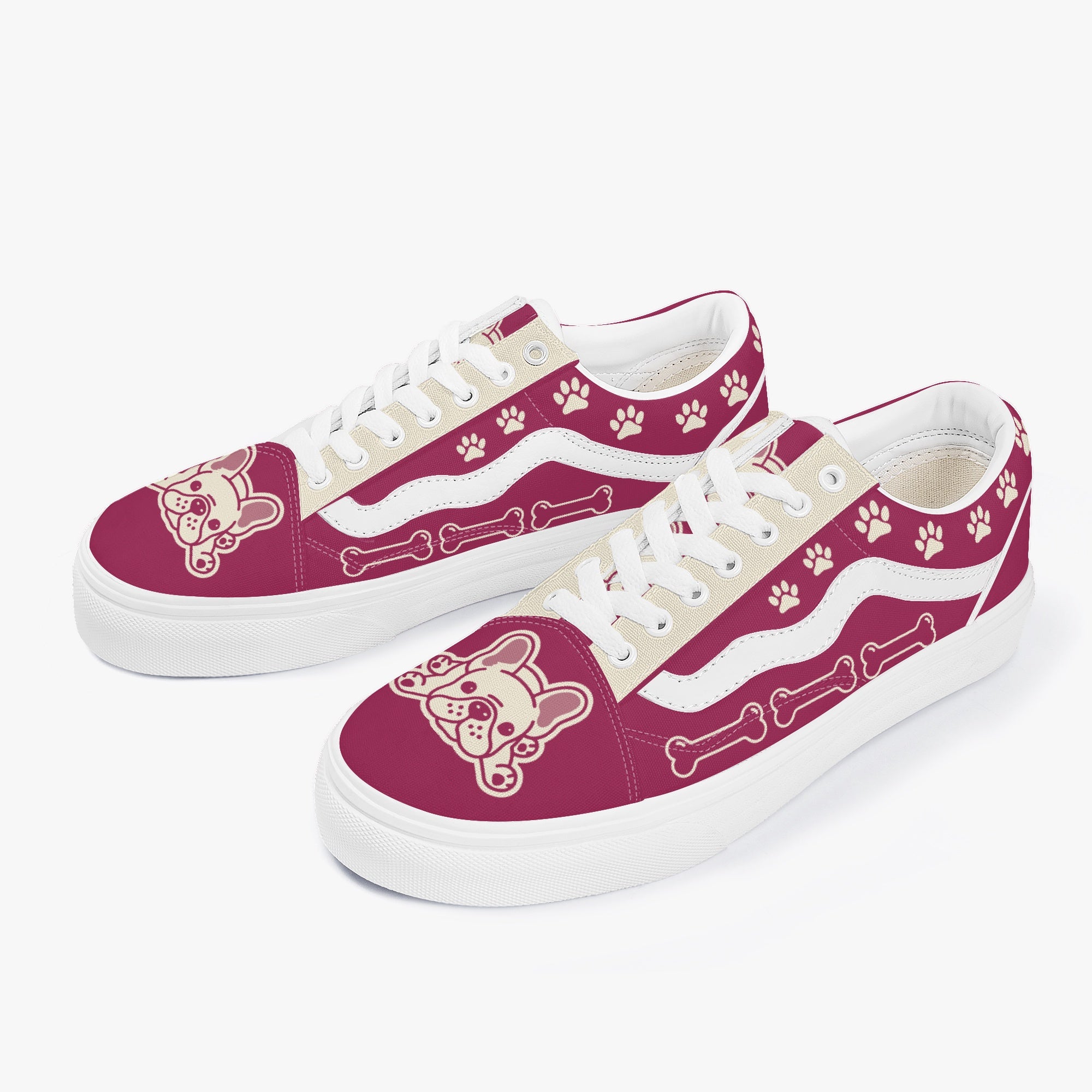 Estelle Trendy Classic Sneakers for Frenchie Enthusiasts-fadou