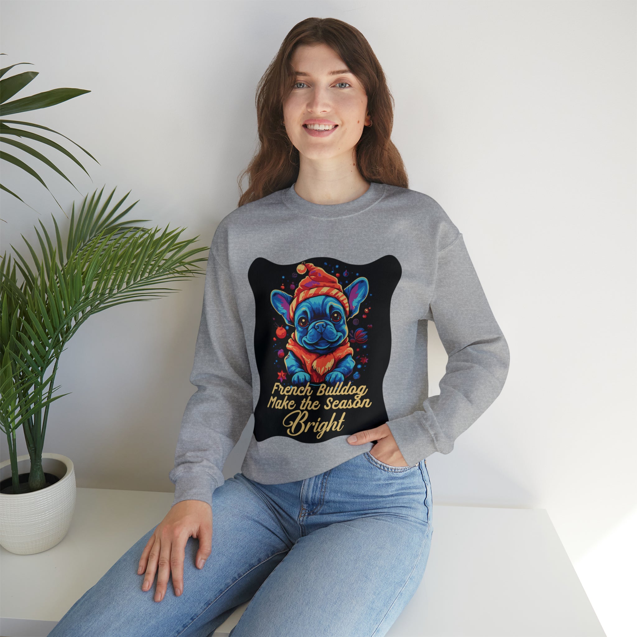 Luna French Bulldog Pet Parent Pullover for Dog Moms & Dads-fadou