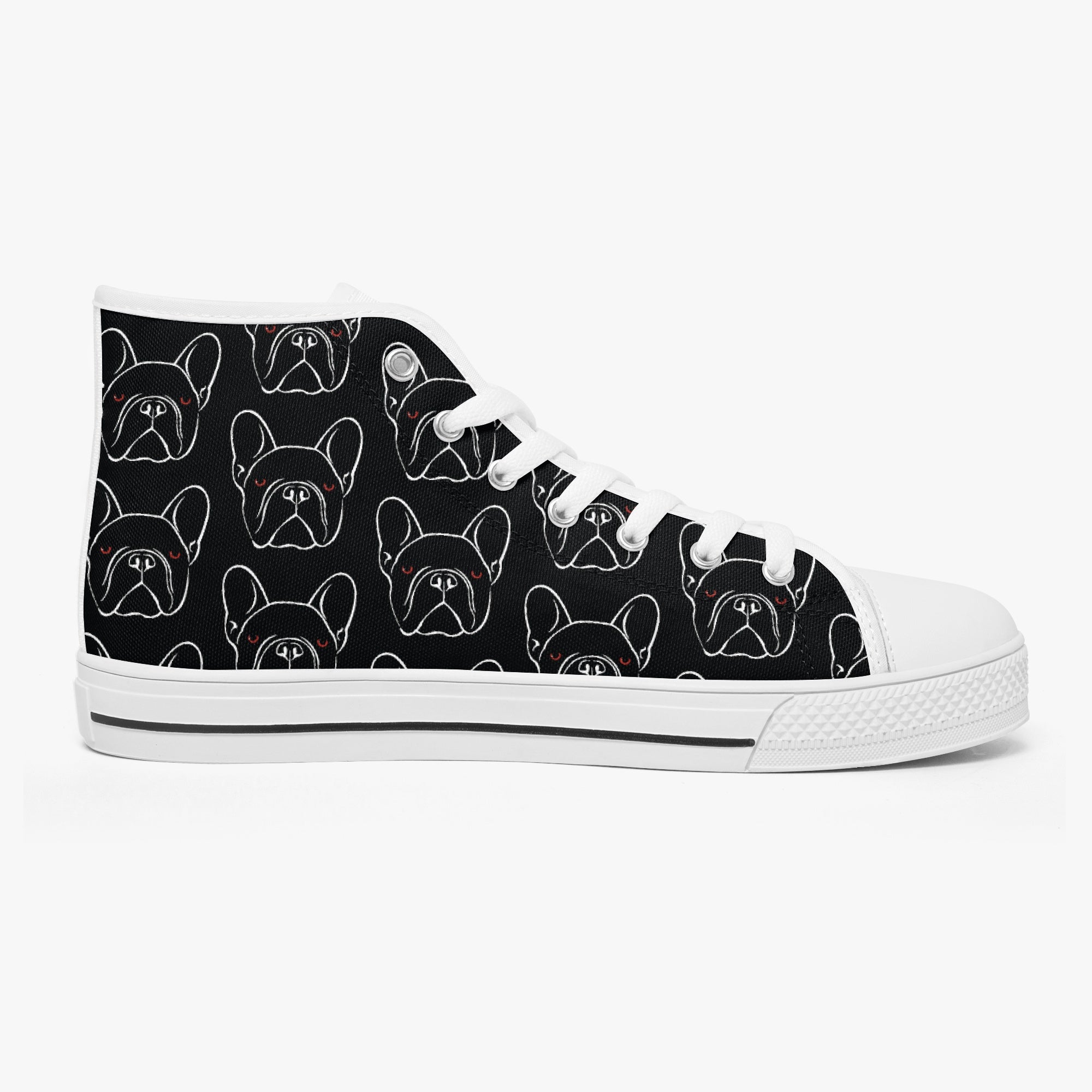 High-Top Classic Classic Sneakers for Frenchie Enthusiasts-fadou