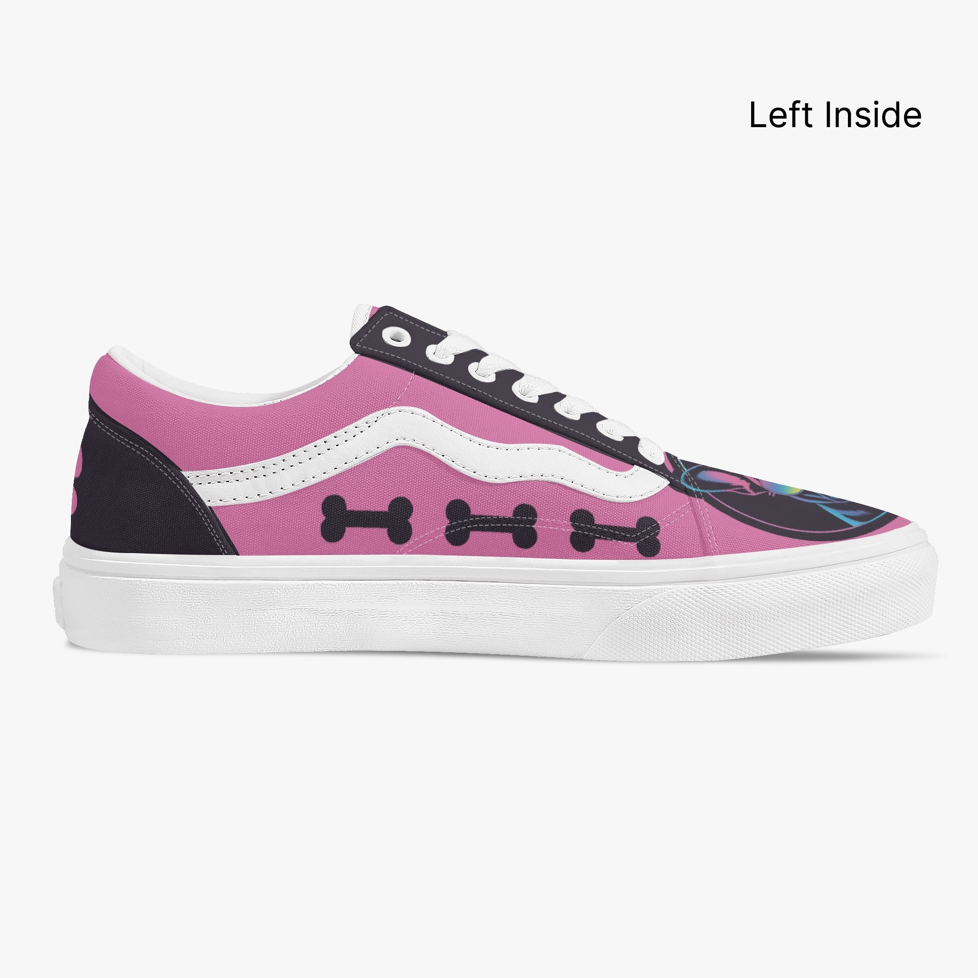 Low-Top Trendy Canvas Sneakers for Frenchie Enthusiasts-fadou