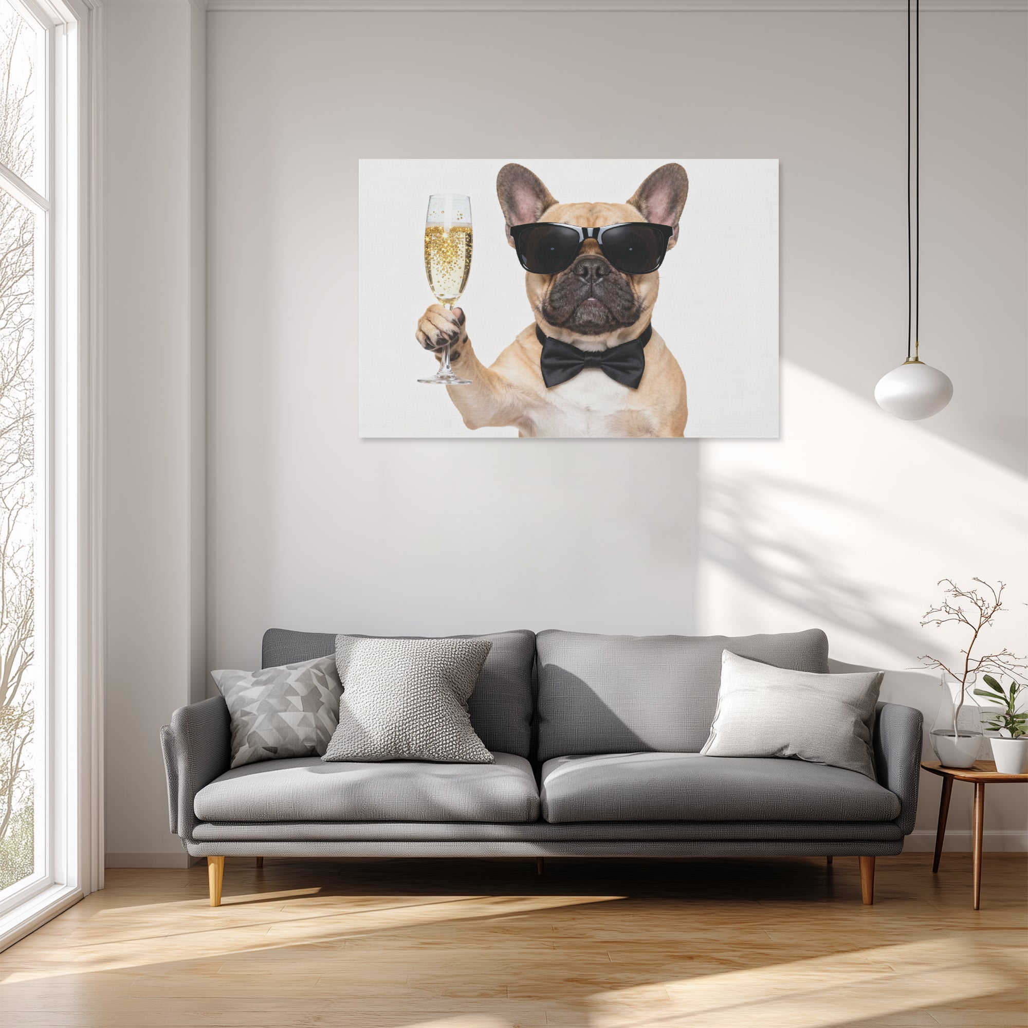 Frenchie Adorable Decorative Canvas for Frenchie Enthusiasts-fadou
