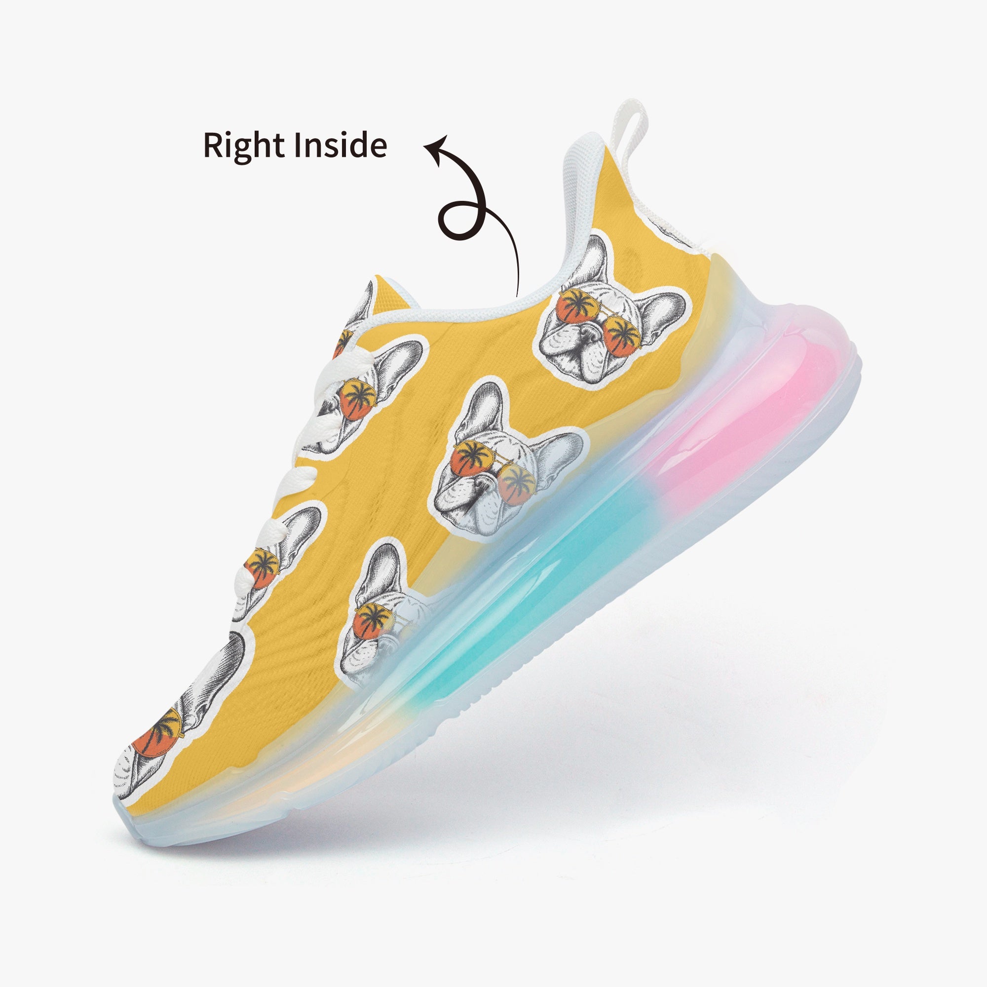French Bulldog Lightweight Canvas Sneakers for Frenchie Enthusiasts-fadou