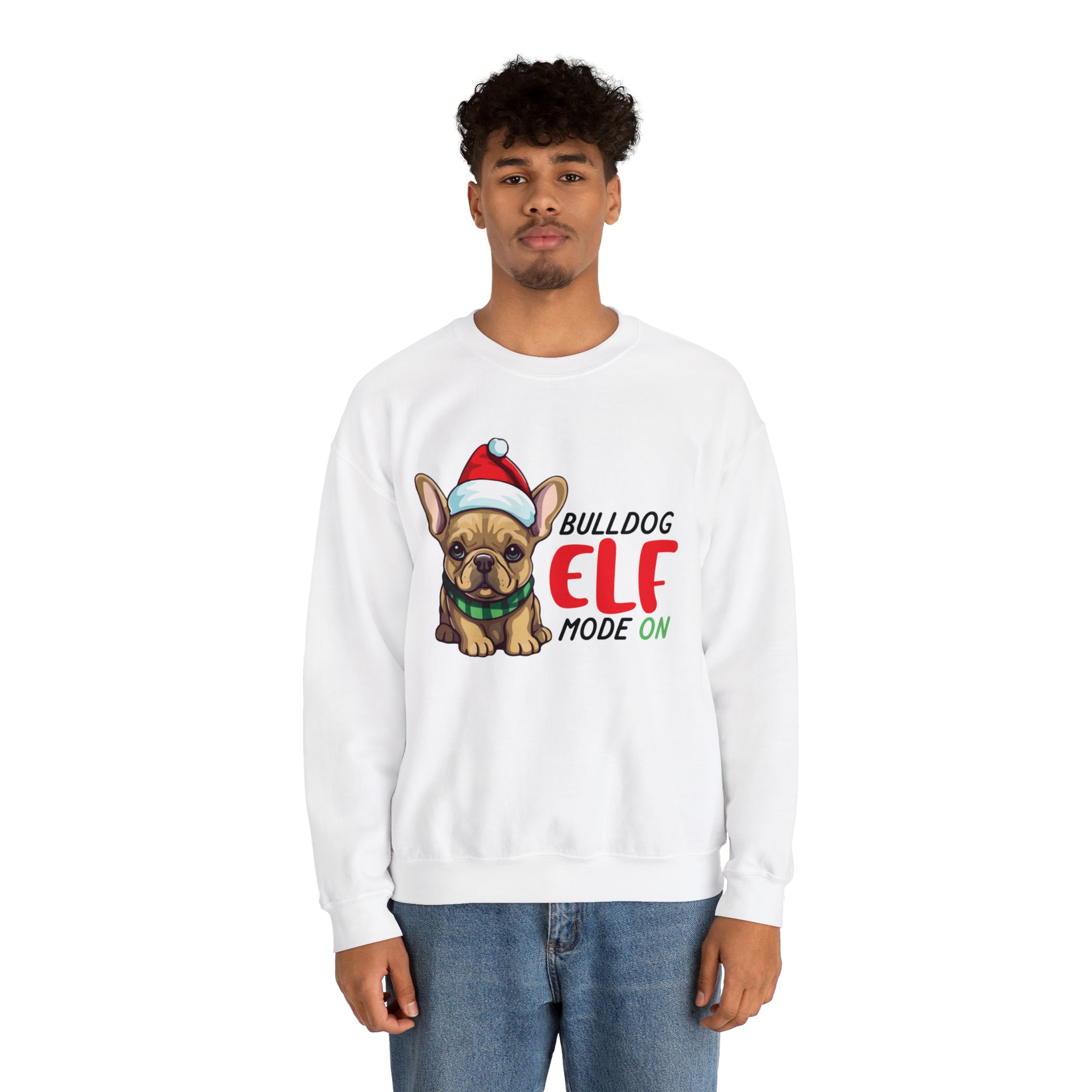 ELF French Bulldog Cotton Sweatshirt for Dog Moms & Dads-fadou
