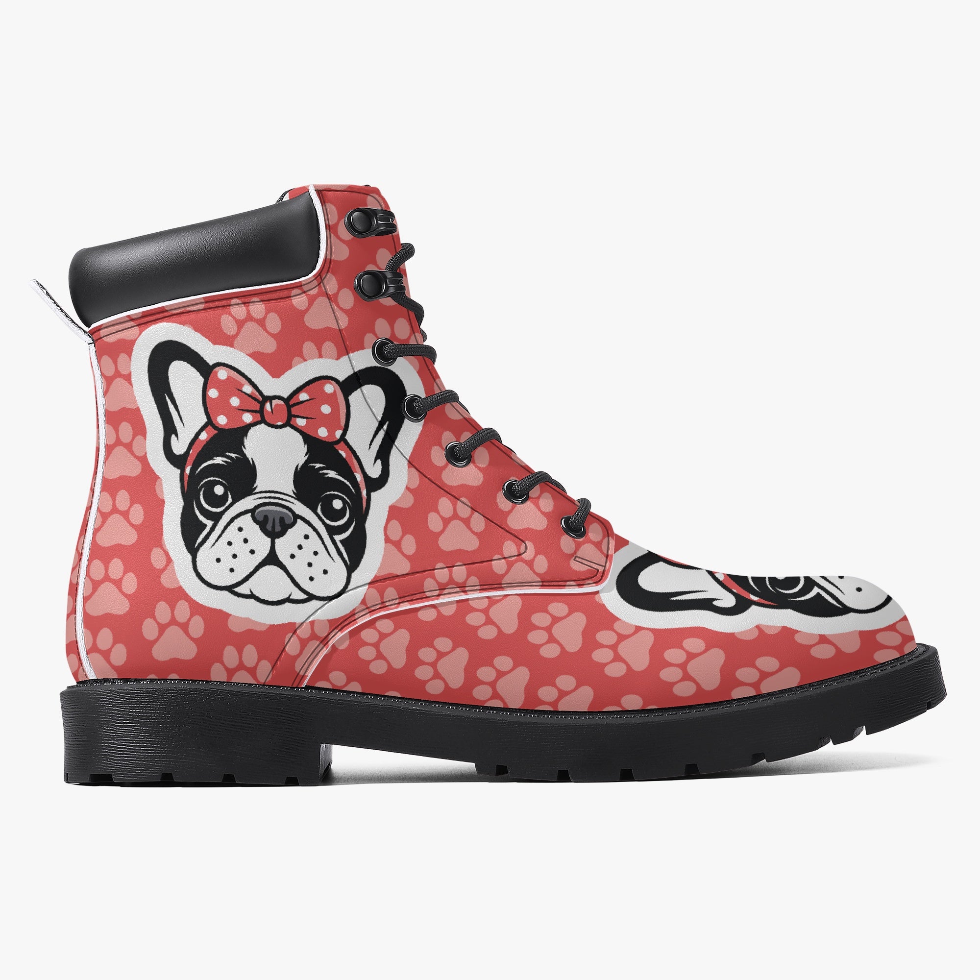 Marcel French Bulldog Casual Boots for Frenchie Enthusiasts-fadou