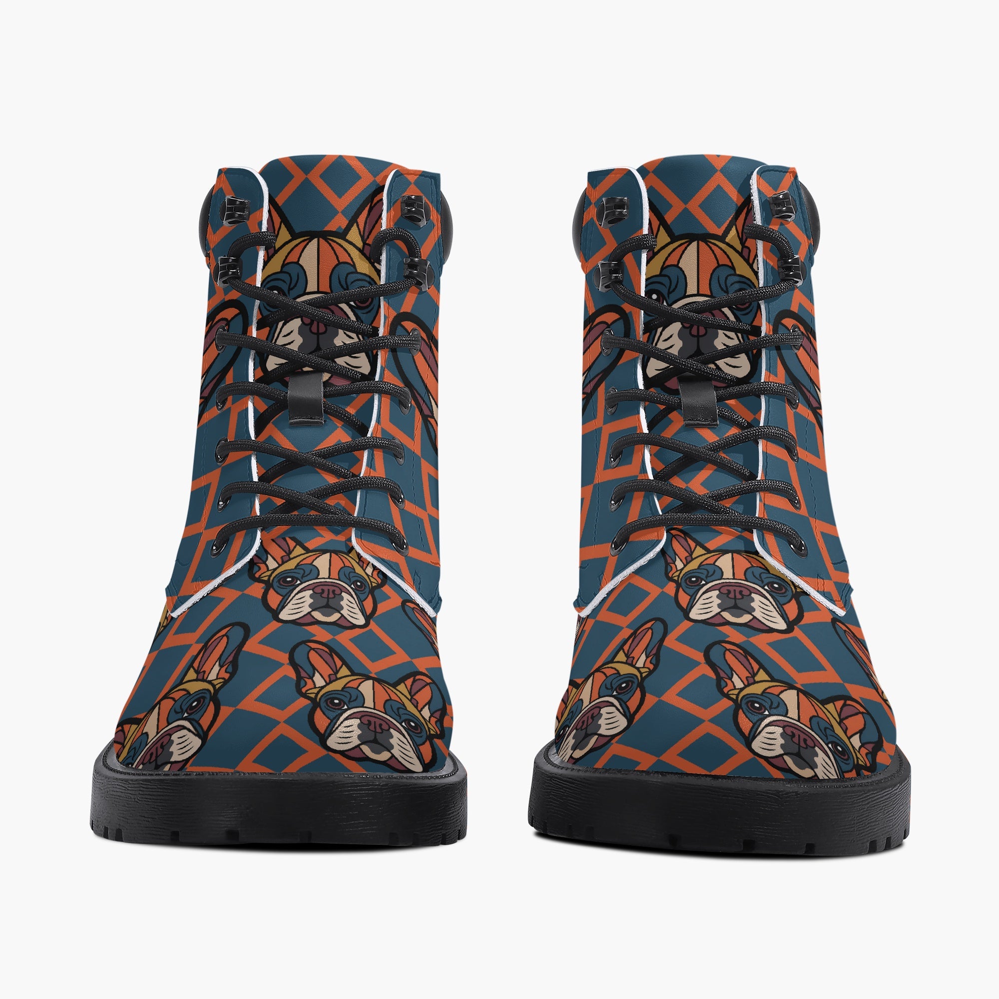 French Bulldog Casual Ankle Booties for Frenchie Enthusiasts-fadou