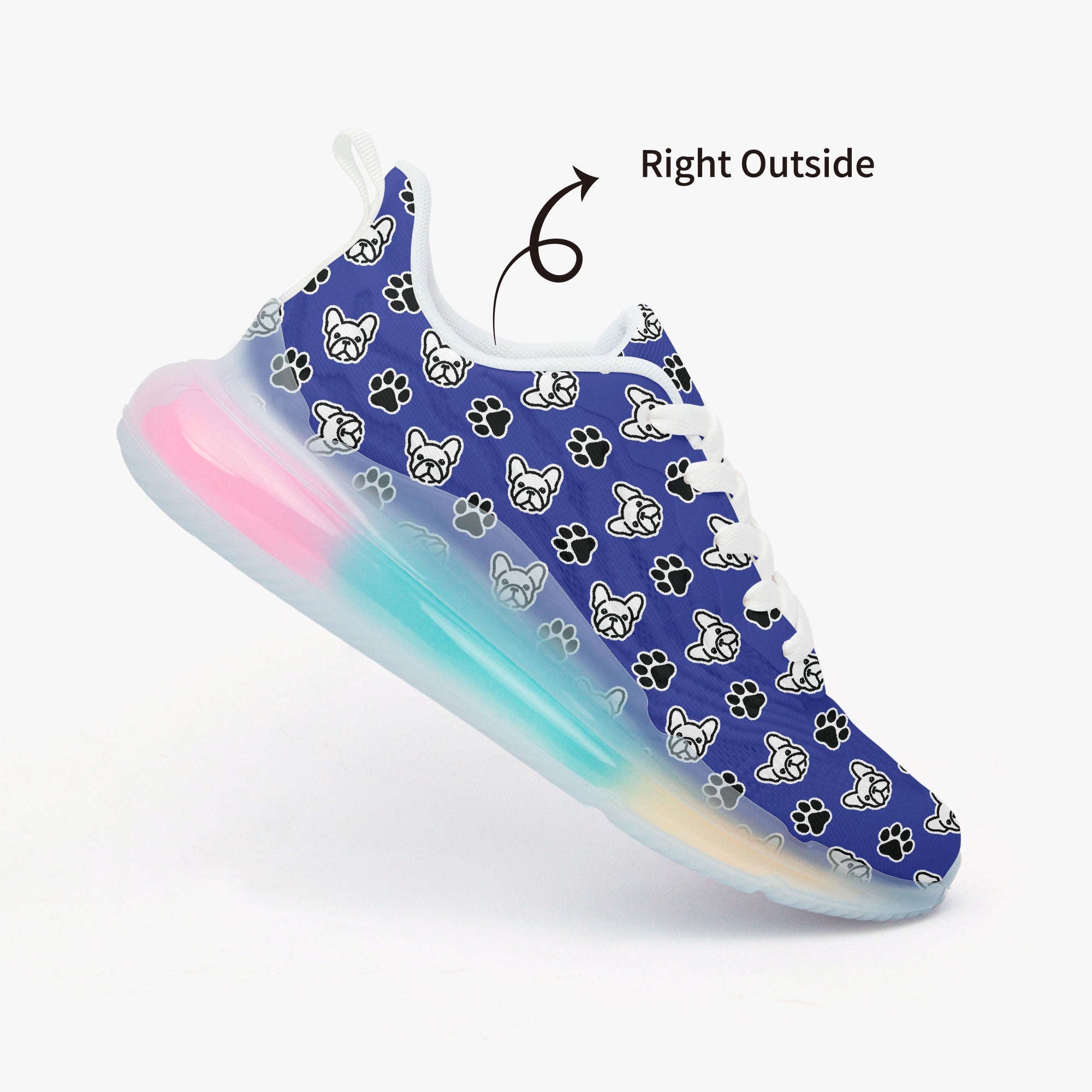 French Bulldog Lightweight High-Top Shoes for Frenchie Fans-fadou