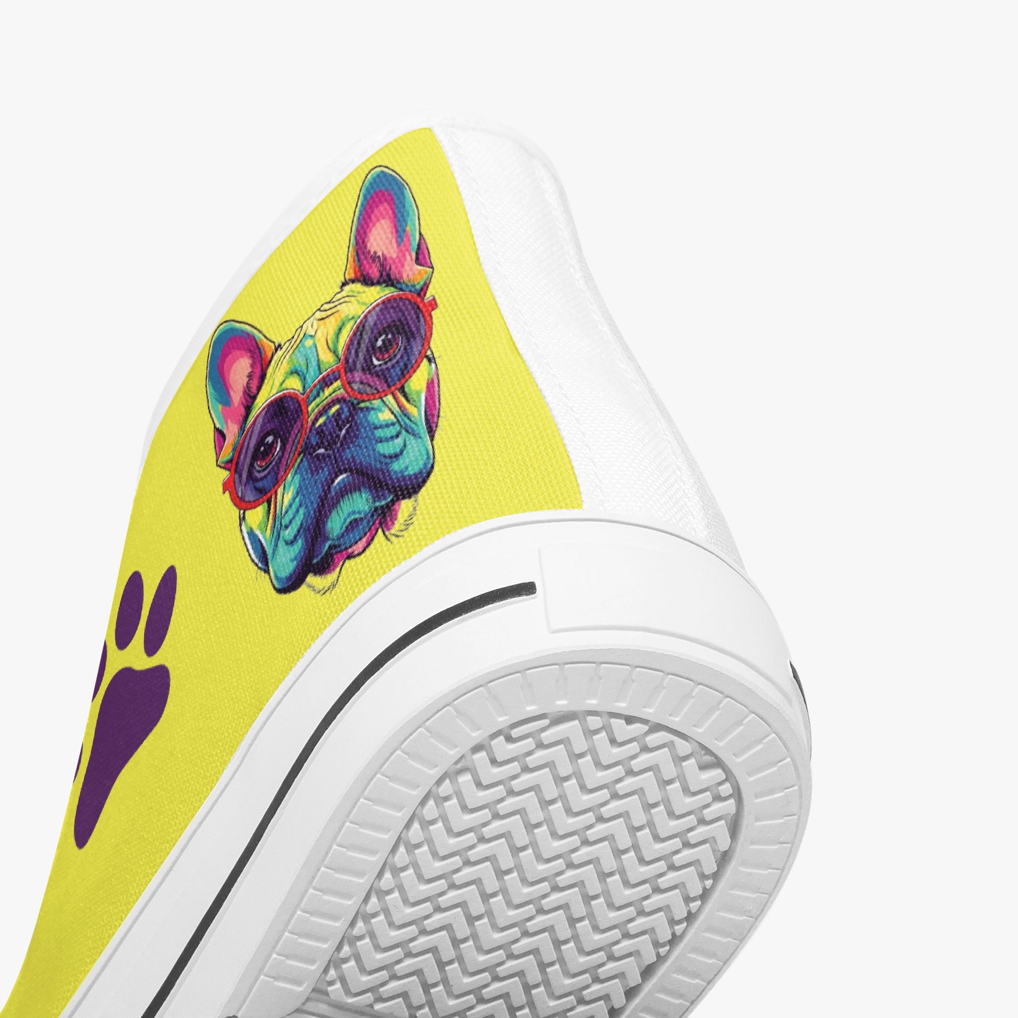 French Bulldog Classic Classic Sneakers for Pet Parents-fadou