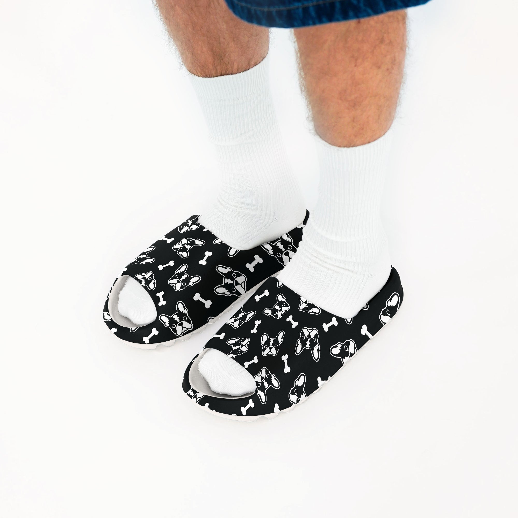 Argento French Bulldog Summer Slides for Bulldog Owners-fadou