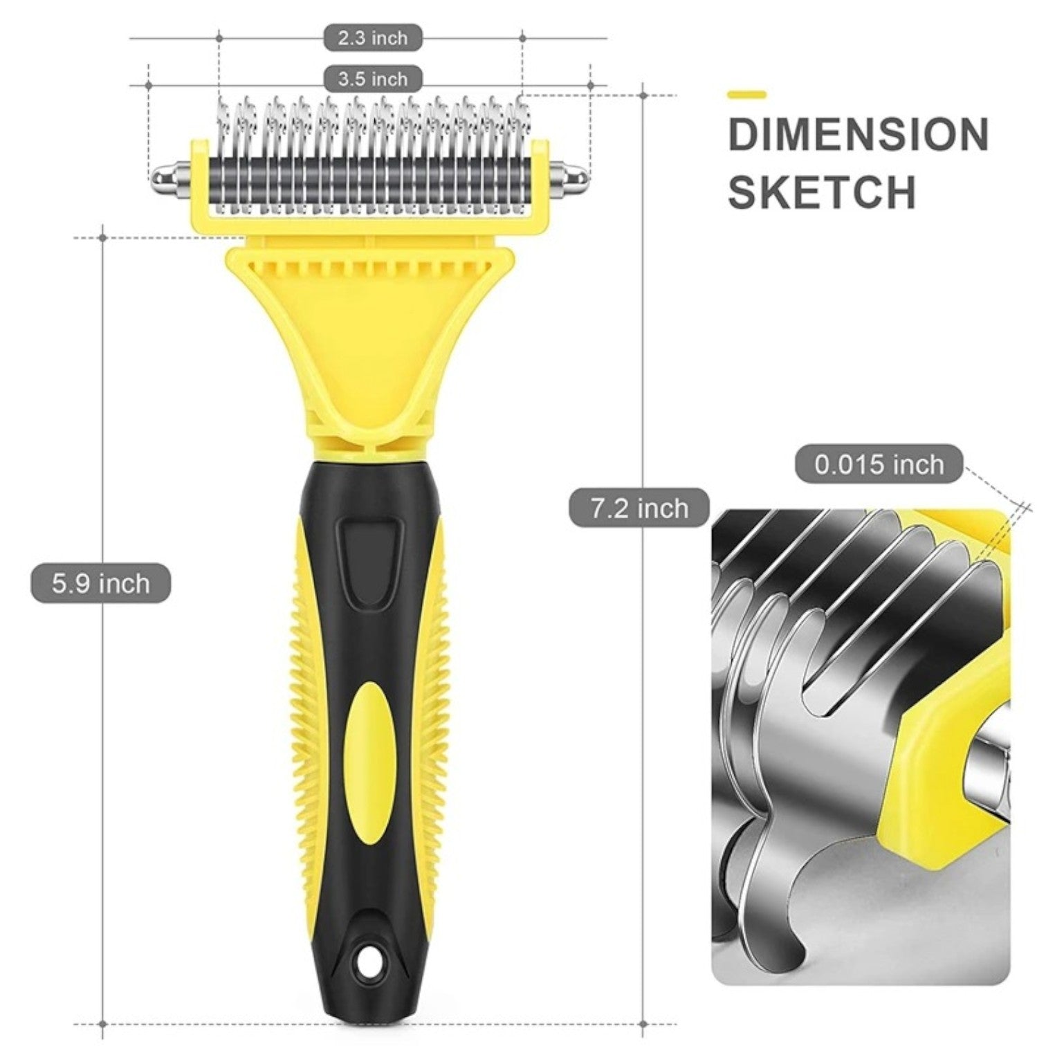 Combix French Bulldog Grooming Brush for Short-Nosed Dogs-fadou