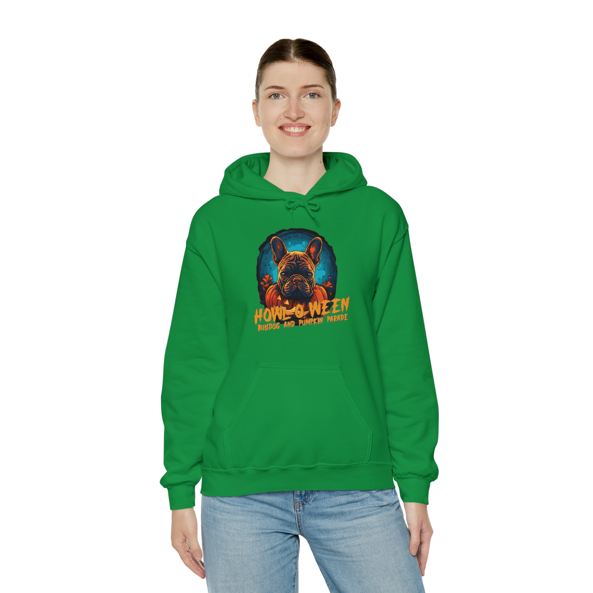 Pumpkin Halloween Pet Parent Pullover for Bulldog Owners-fadou