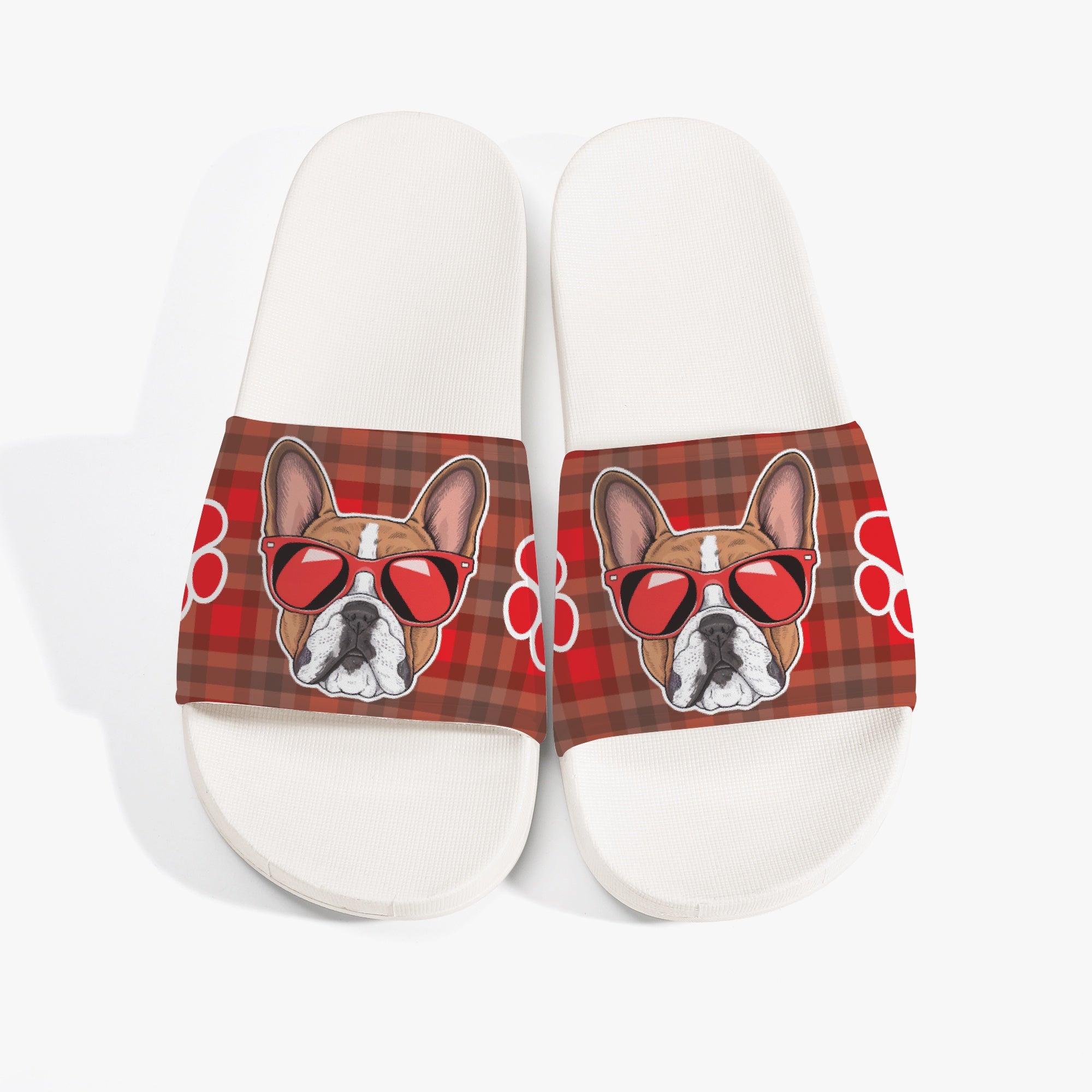 Quincy French Bulldog Beach Sandals for Dog Moms & Dads-fadou