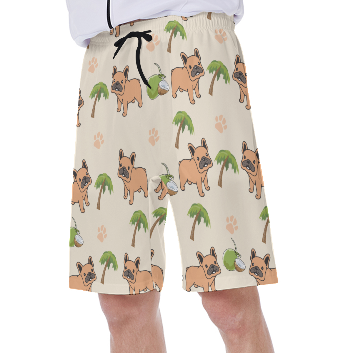 APOLLO - Men's Beach Shorts for Frenchie Fans Everywhere-fadou