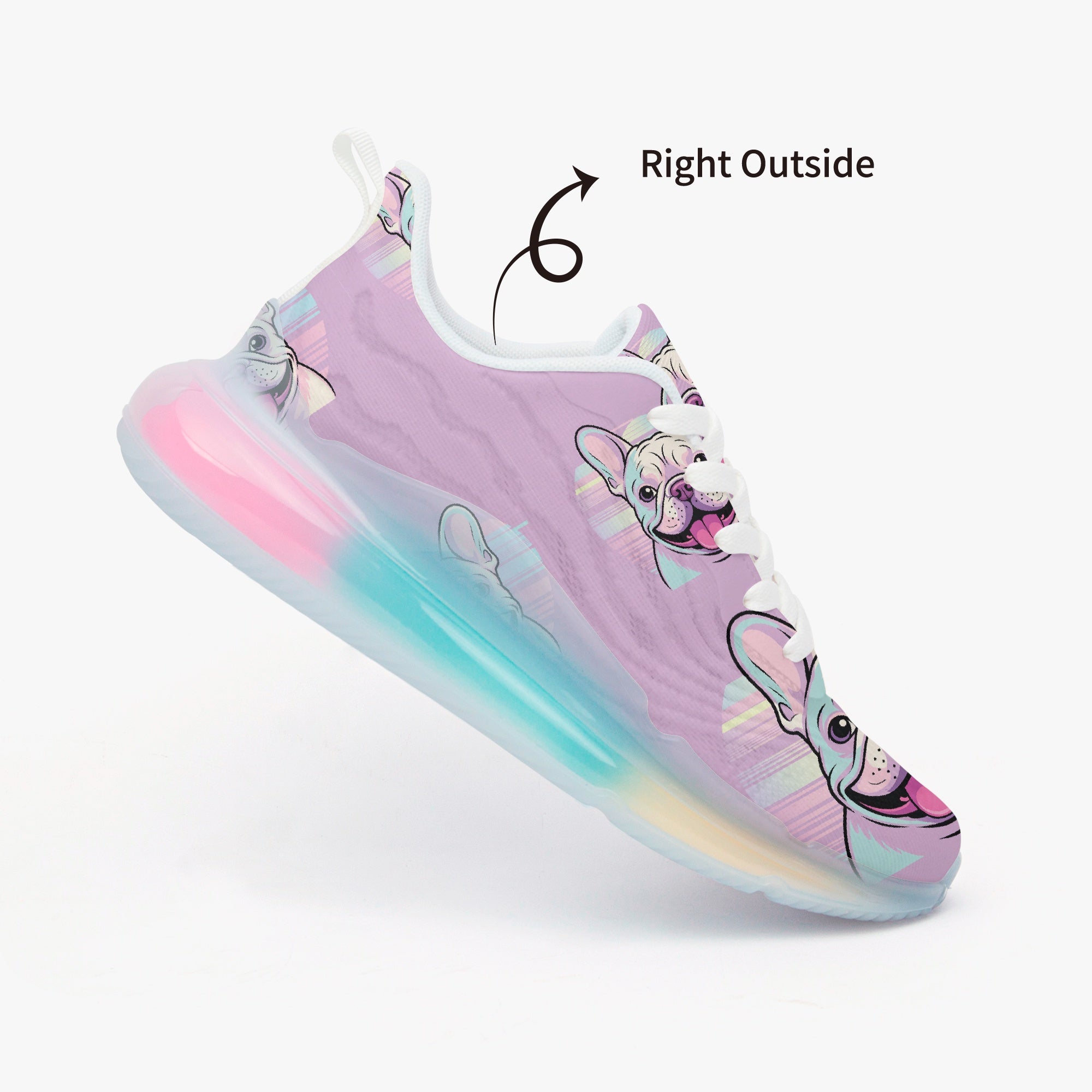 French Bulldog Lightweight High-Top Shoes for Frenchie Enthusiasts-fadou