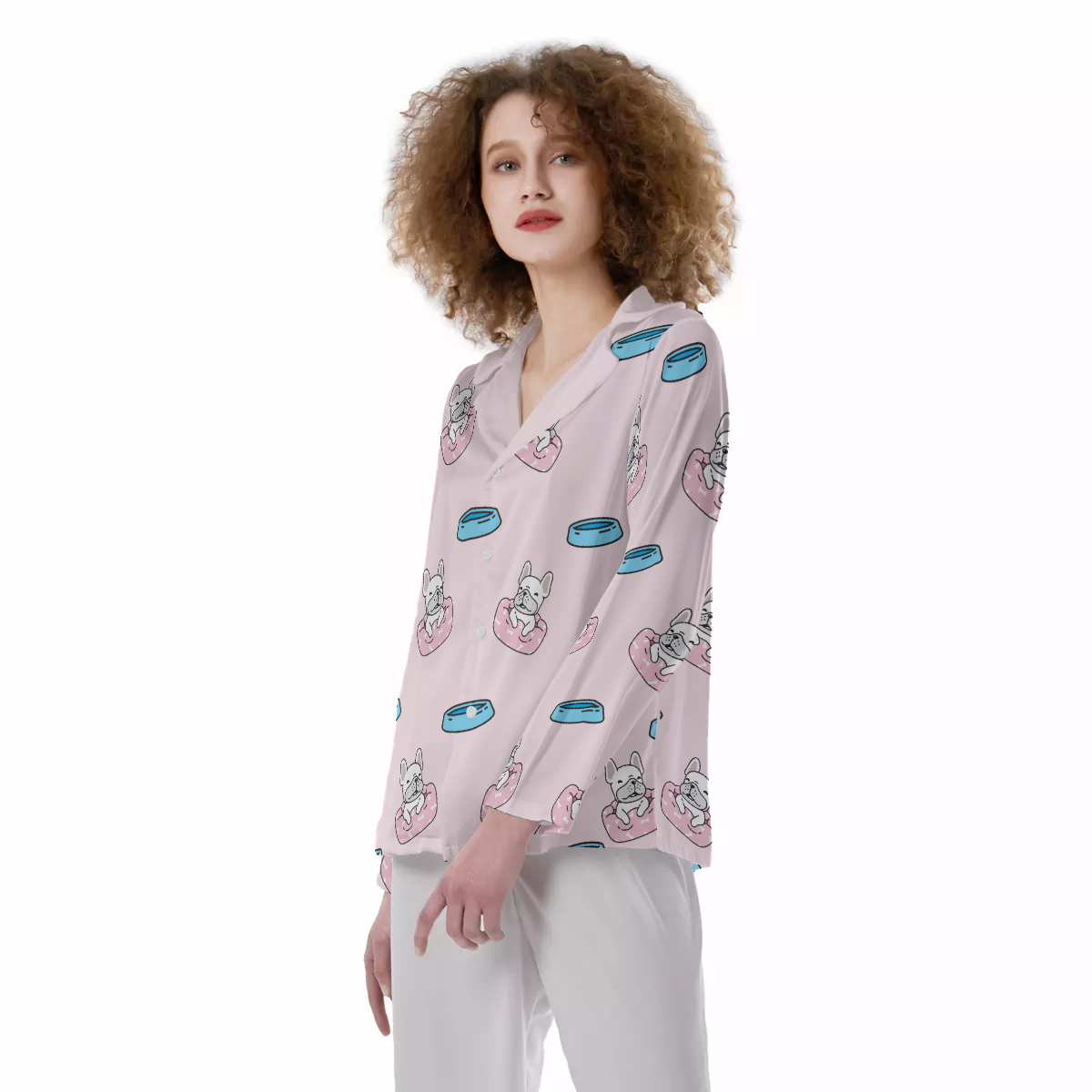 LOLA French Bulldog Cozy Pajama Set for Frenchie Enthusiasts-fadou